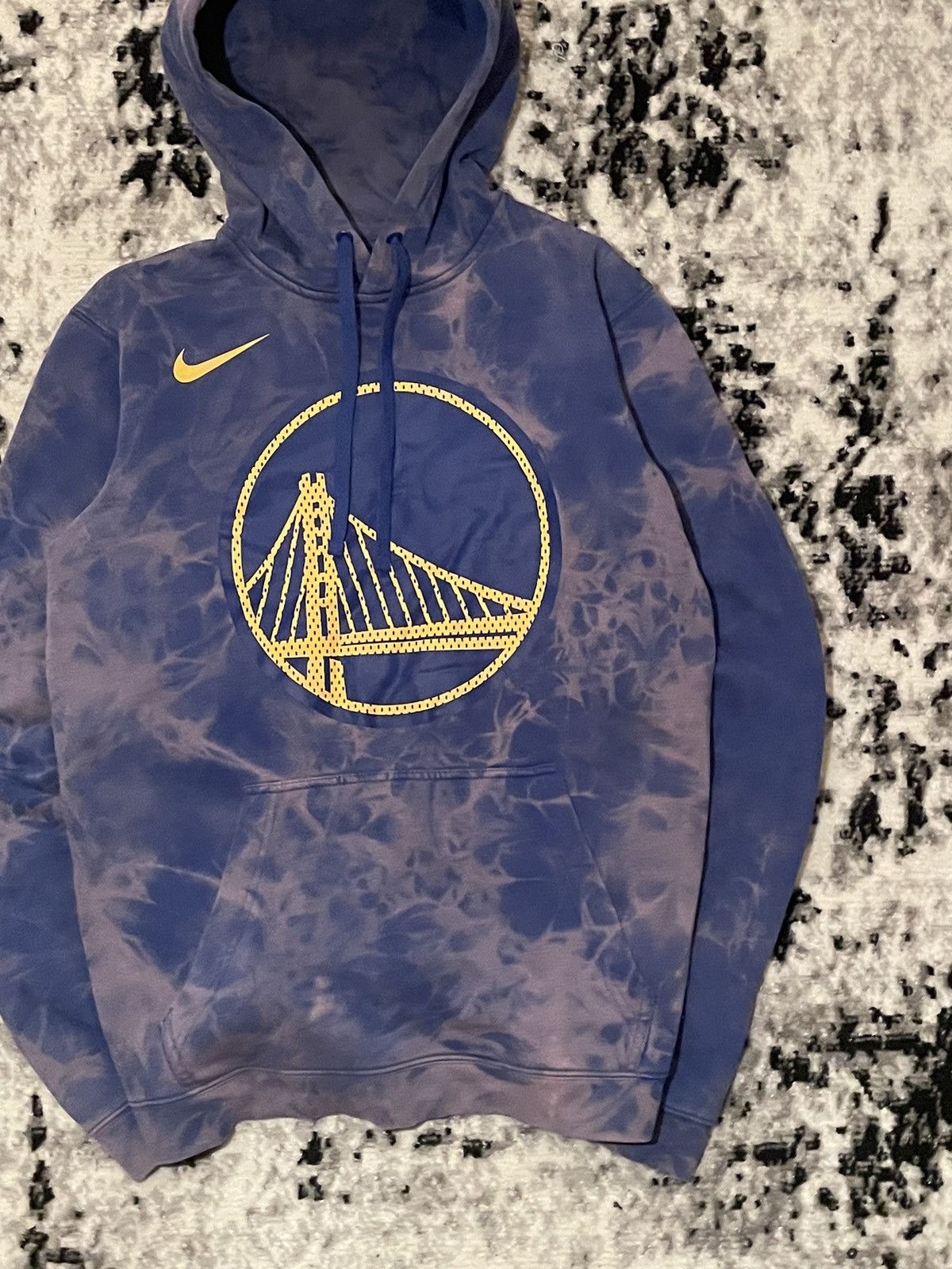 NBA × Nike Vintage Golden State Warriors Nike Hoodie Big Central Logo Size US S / EU 44-46 / 1 - 2 Thumbnail