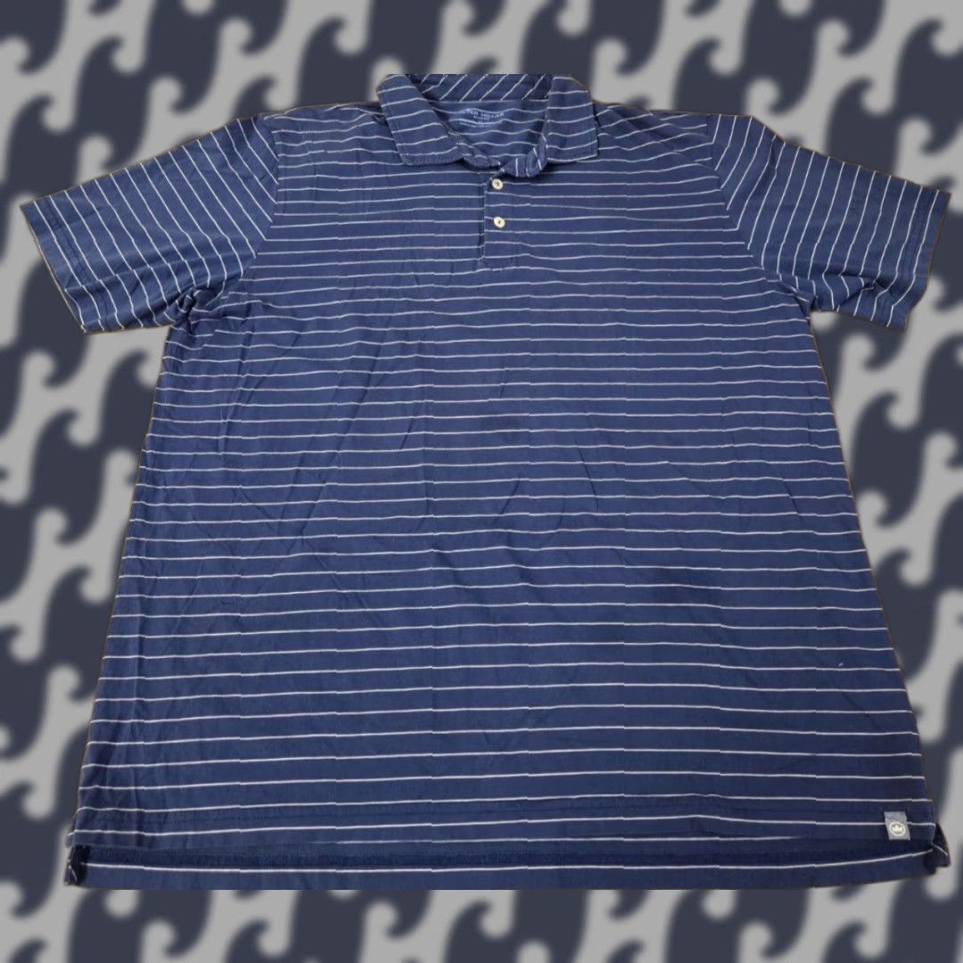 Peter Millar Peter Millar Seaside Polo Shirt Men's XL Blue Striped Polo Shirt Casual Golf Rope Beach Size US XL / EU 56 / 4 - 1 Thumbnail
