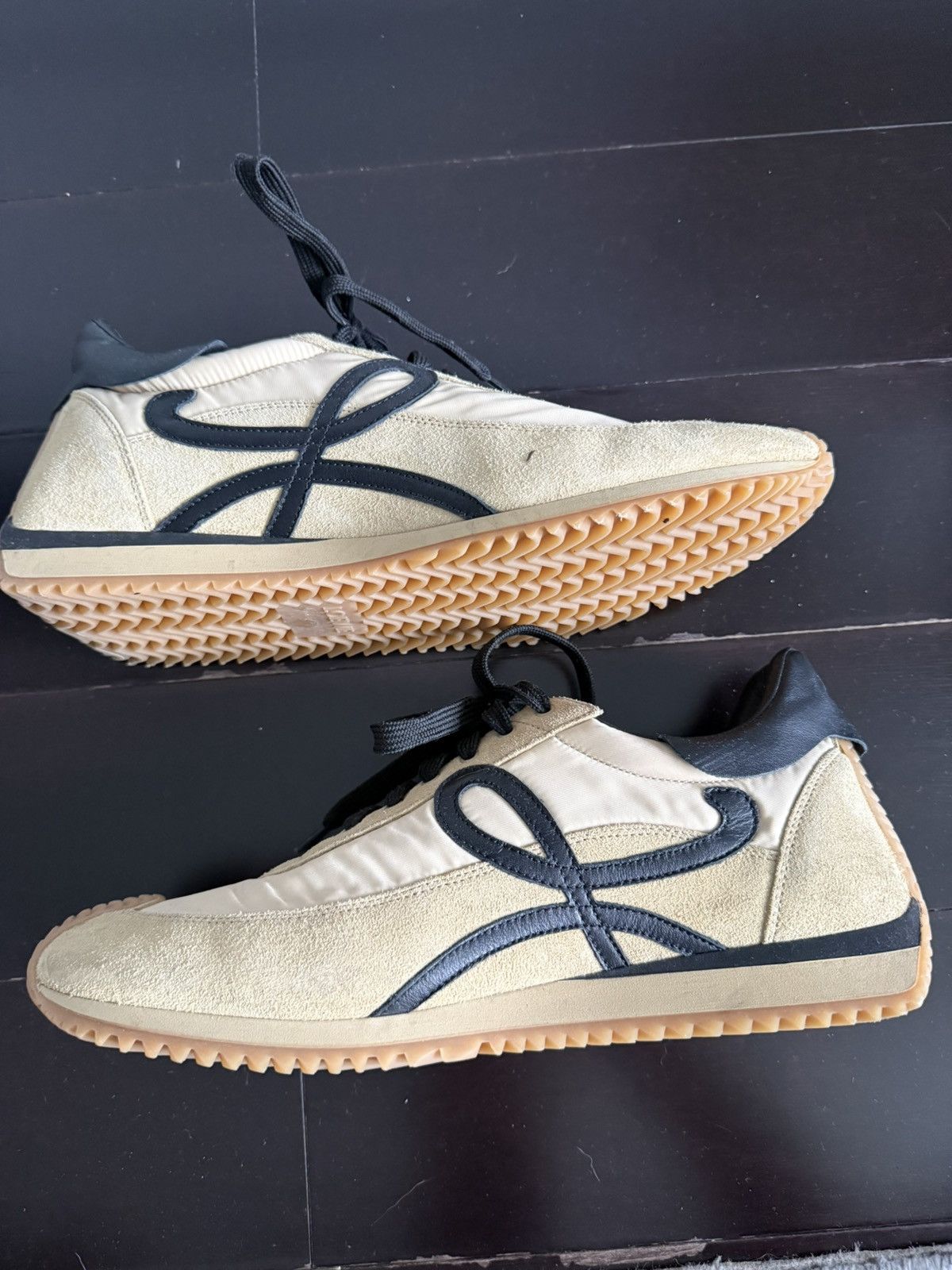 Loewe Loewe Flow Runner — Tan/Beige Nylon & Suede, EU 44 Size US 11 / EU 44 - 7 Thumbnail