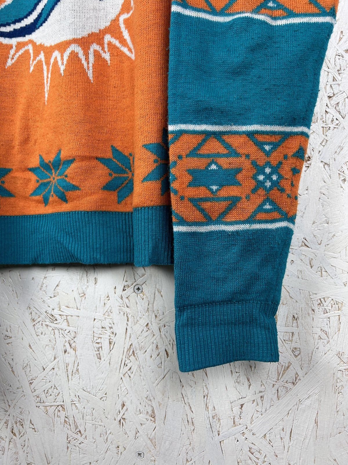 NFL NFL Miami Dolphins Christmas Ornament AOP Sweater Size US L / EU 52-54 / 3 - 3 Thumbnail