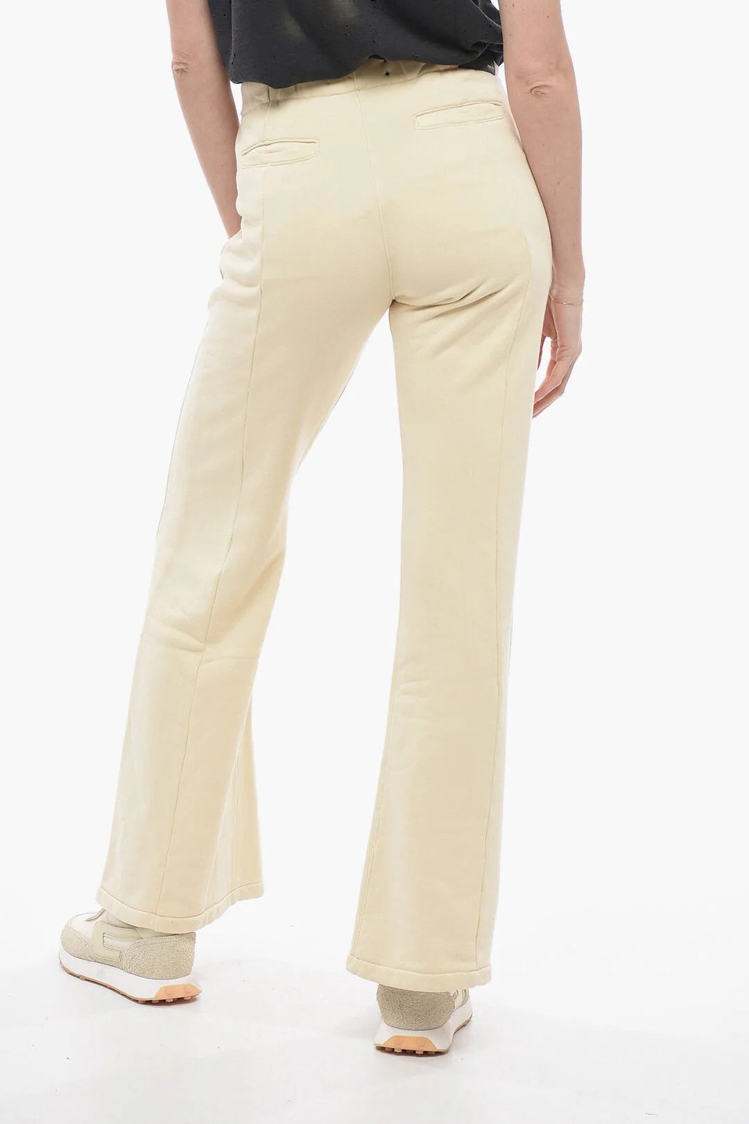 Amiri og1mm0426 Brushed Cotton Wide-Fit Joggers in Yellow Size 30" / US 8 / IT 44 - 2 Thumbnail