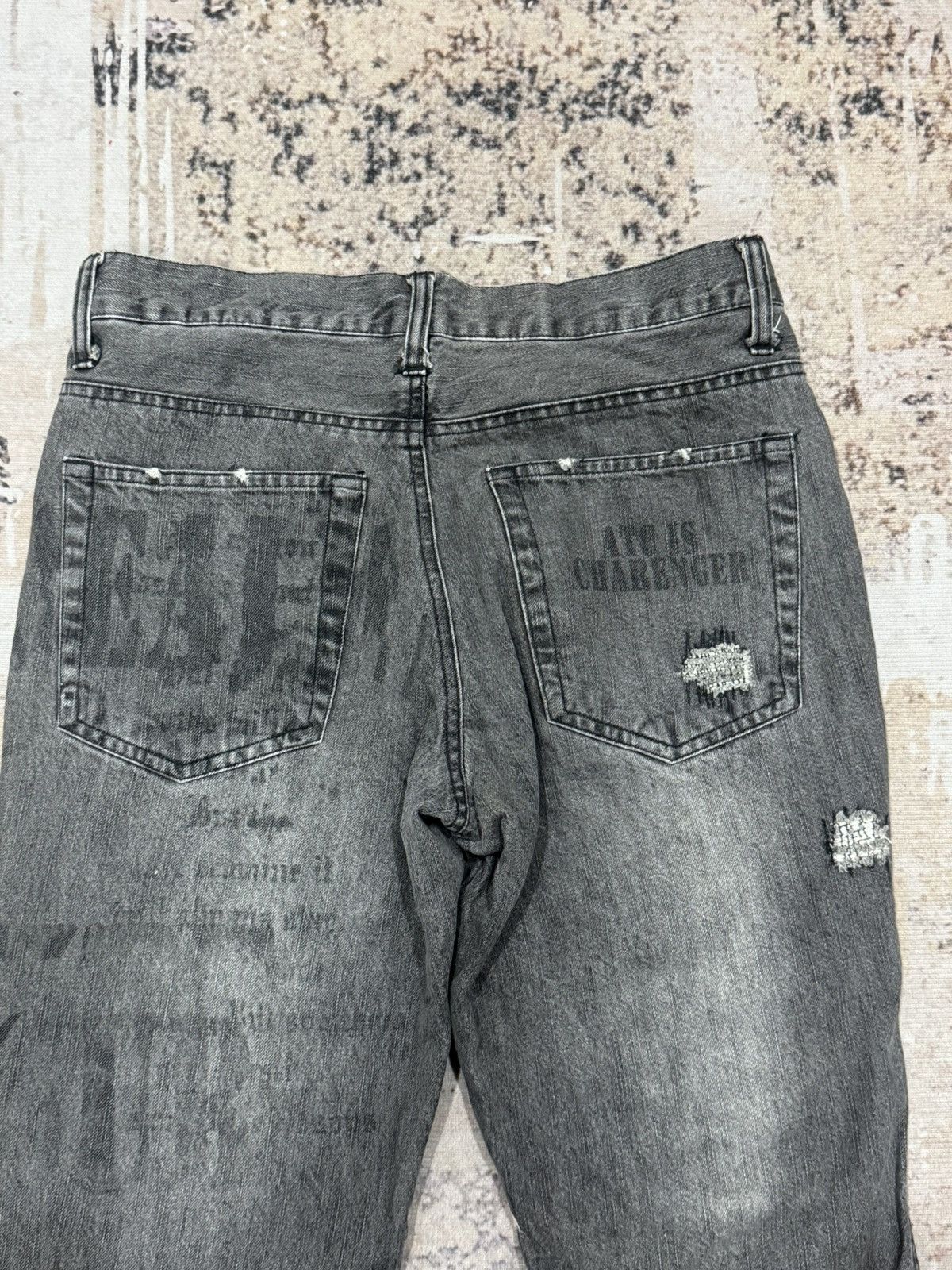 In The Attic In THE ATTIC - design like hysteric glamour distress jeans Size US 30 / EU 46 - 18 Thumbnail