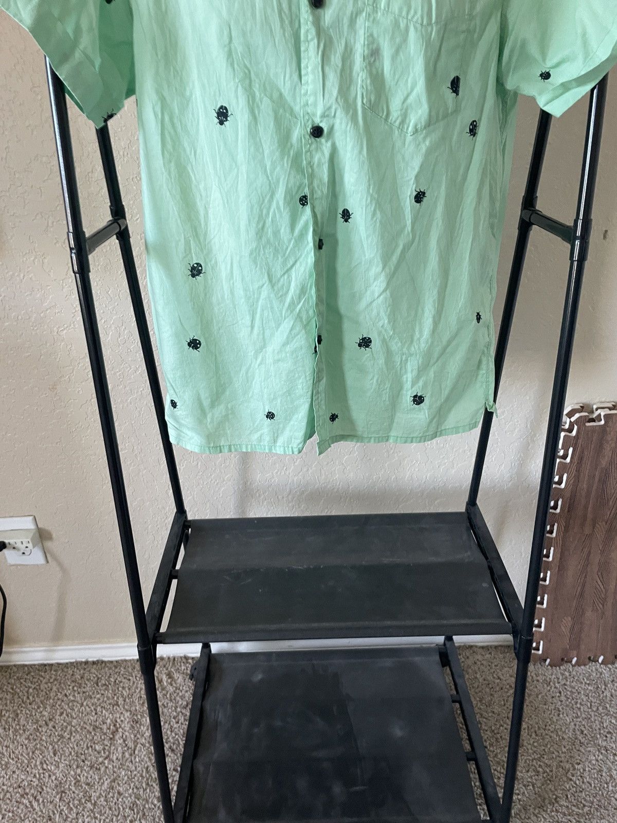 Marc by Marc Jacobs Pistachio Lady Bug SS cotton shirt Size US M / EU 48-50 / 2 - 2 Thumbnail