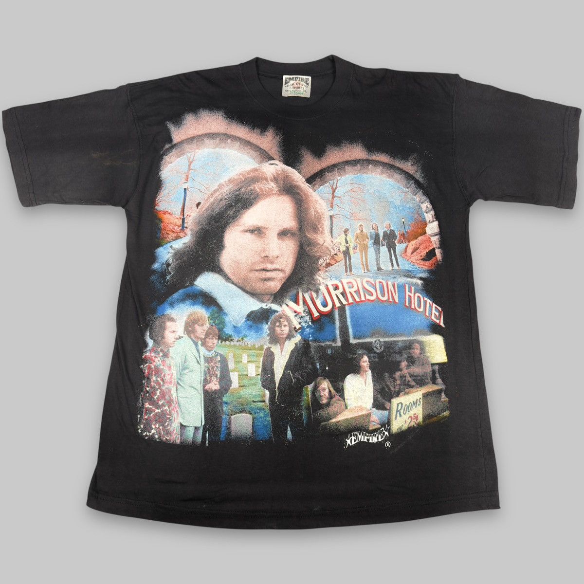 Band Tees Vintage 90s The Doors ‘Morrison Hotel’ Empire All Over Shirt Size US XL / EU 56 / 4 - 1 Thumbnail