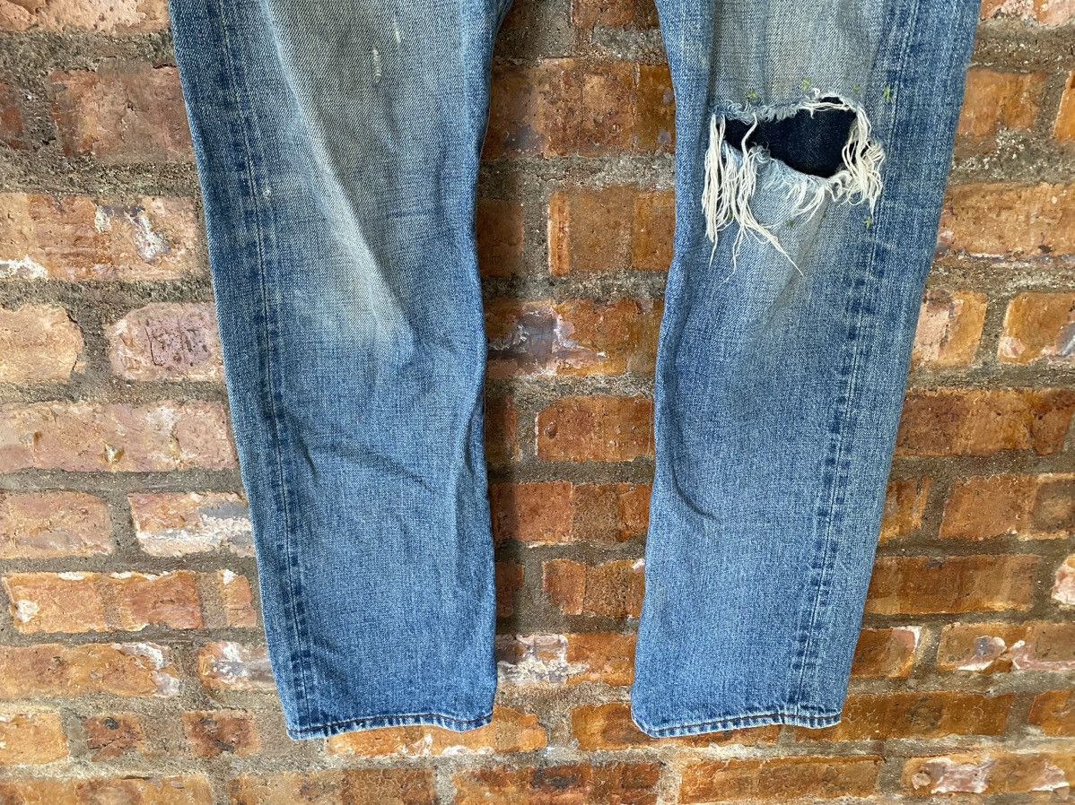 Lad Musician 2000s Nonactive Distressed Dirty Whisker selvedge denim Size US 31 - 5 Thumbnail