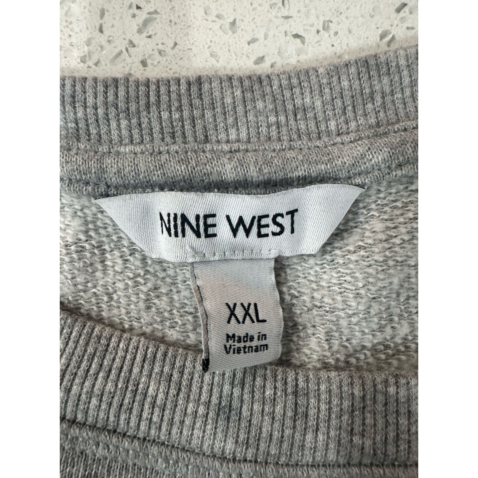 Nine West Nine West Heather Gray CrewNeck Sweatshirt Dress Size XXL Size XXL / US 16-18 / IT 52-54 - 2 Thumbnail