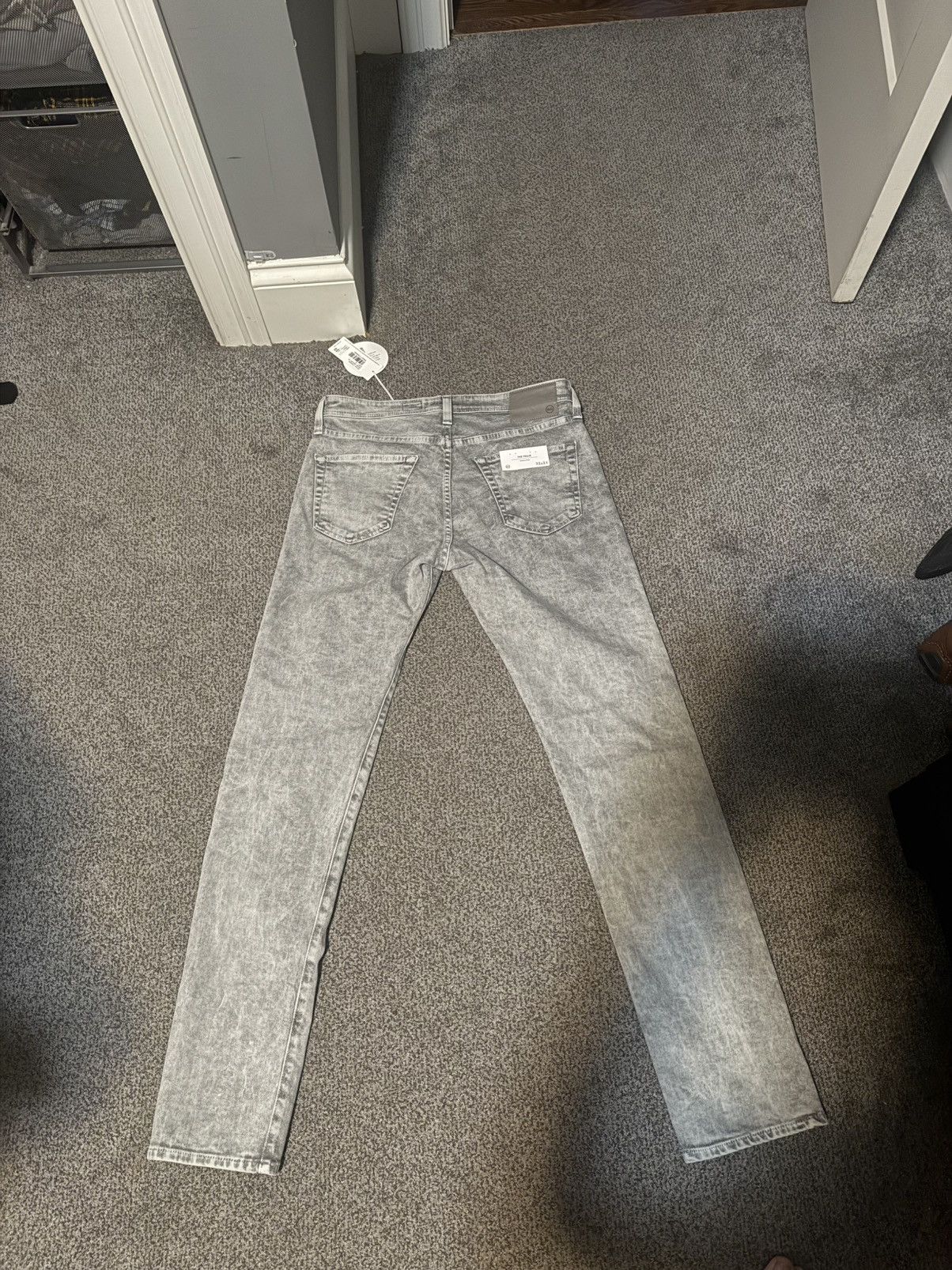 AG Adriano Goldschmied AGJEANS Adriano Goldschmied Men's Gray Acid Wash Jeans Size US 32 / EU 48 - 2 Thumbnail