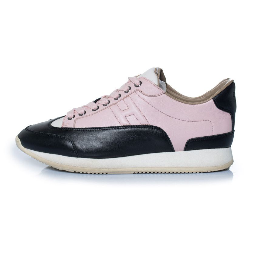 Hermes Hermes, Goal sneakers in black and pink Size US 9 / IT 39 - 2 Thumbnail