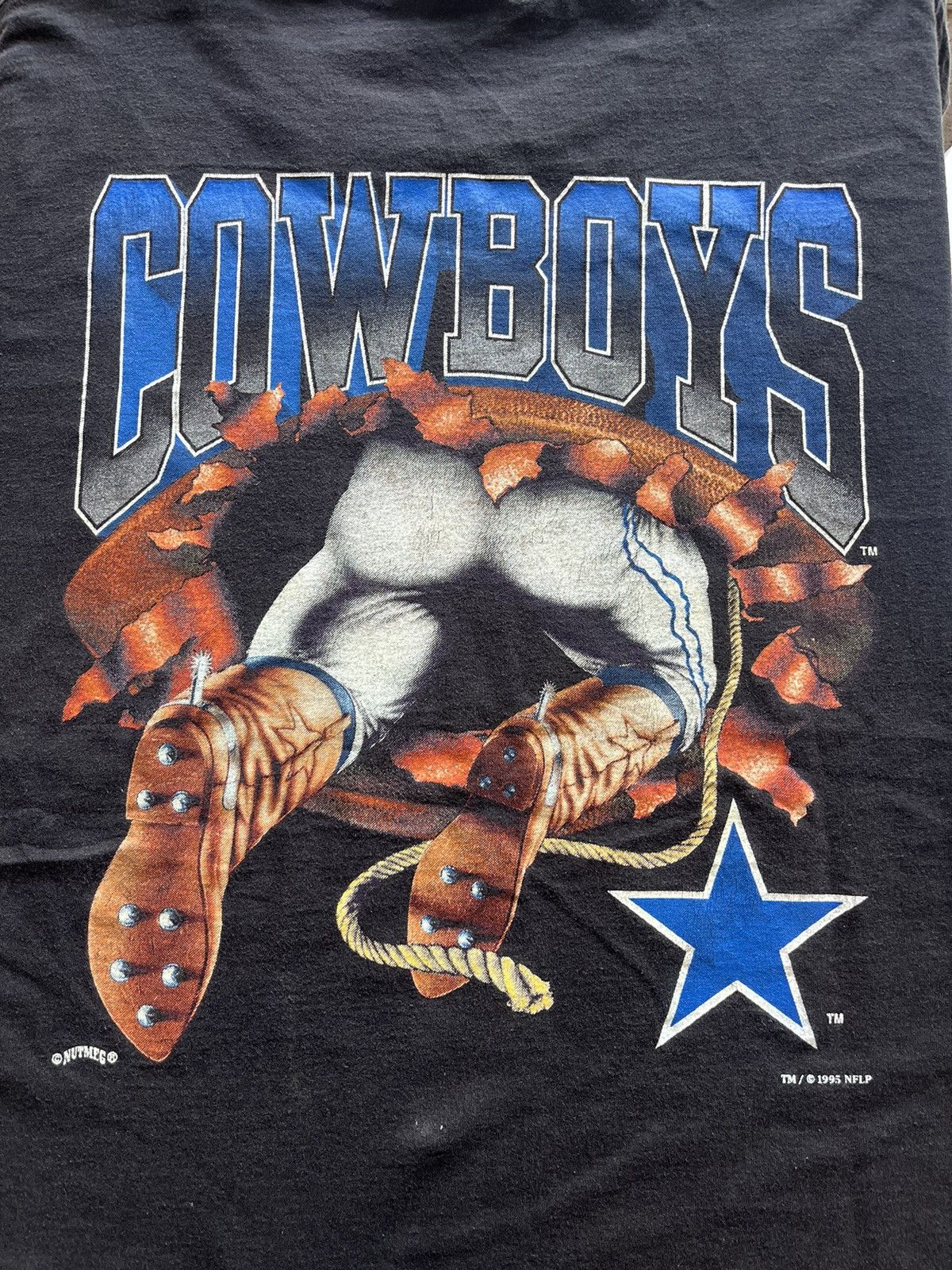Nutmeg × Vintage Vintage DALLAS COWBOYS 1995’s NFLP Nutmeg Mills Tshirt Size US XL / EU 56 / 4 - 13 Thumbnail