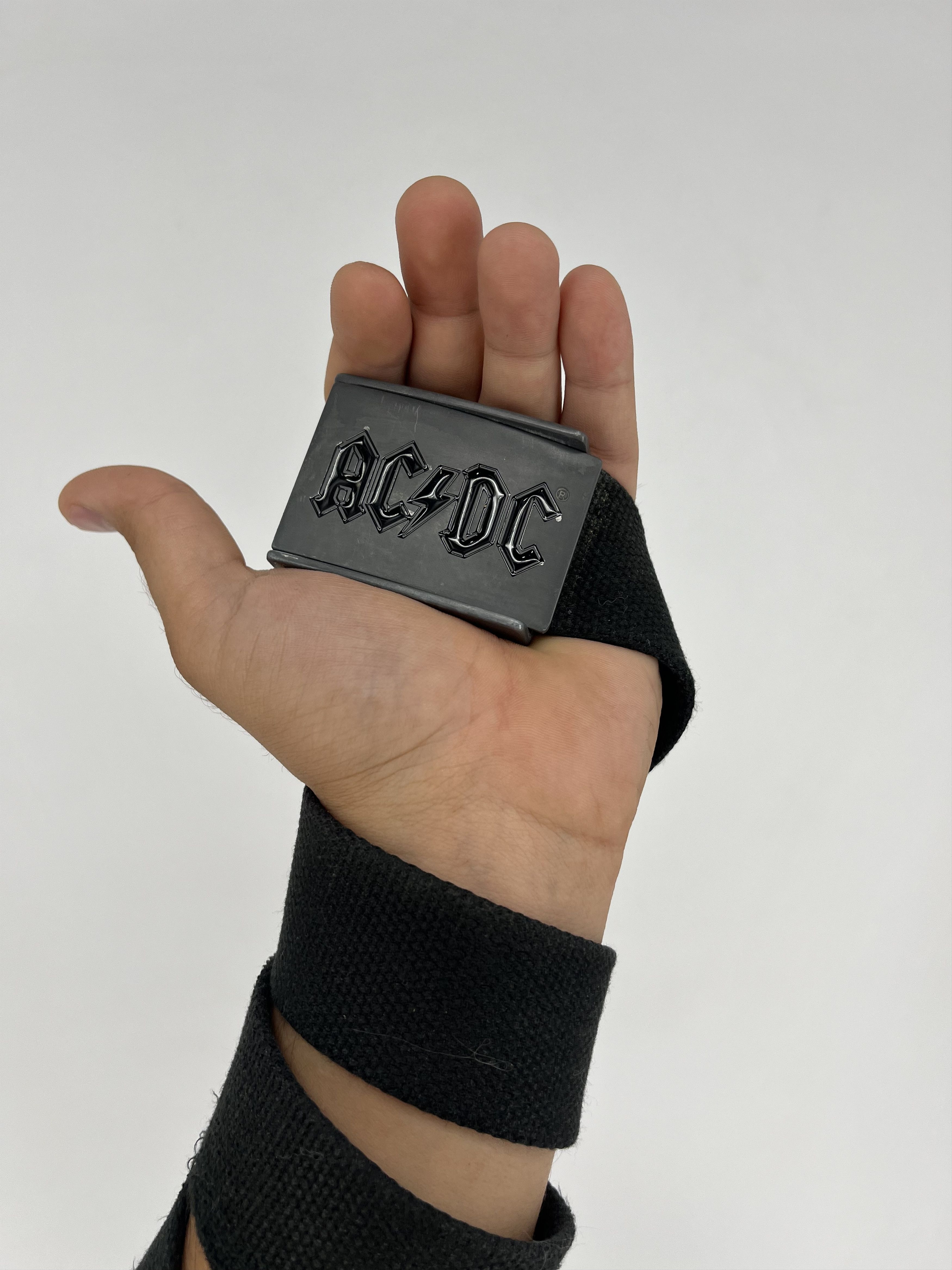 AC/DC AC DC Alchemy Pocker 2005 Vintag Mens Black Canvas Belt Size ONE SIZE - 2 Thumbnail