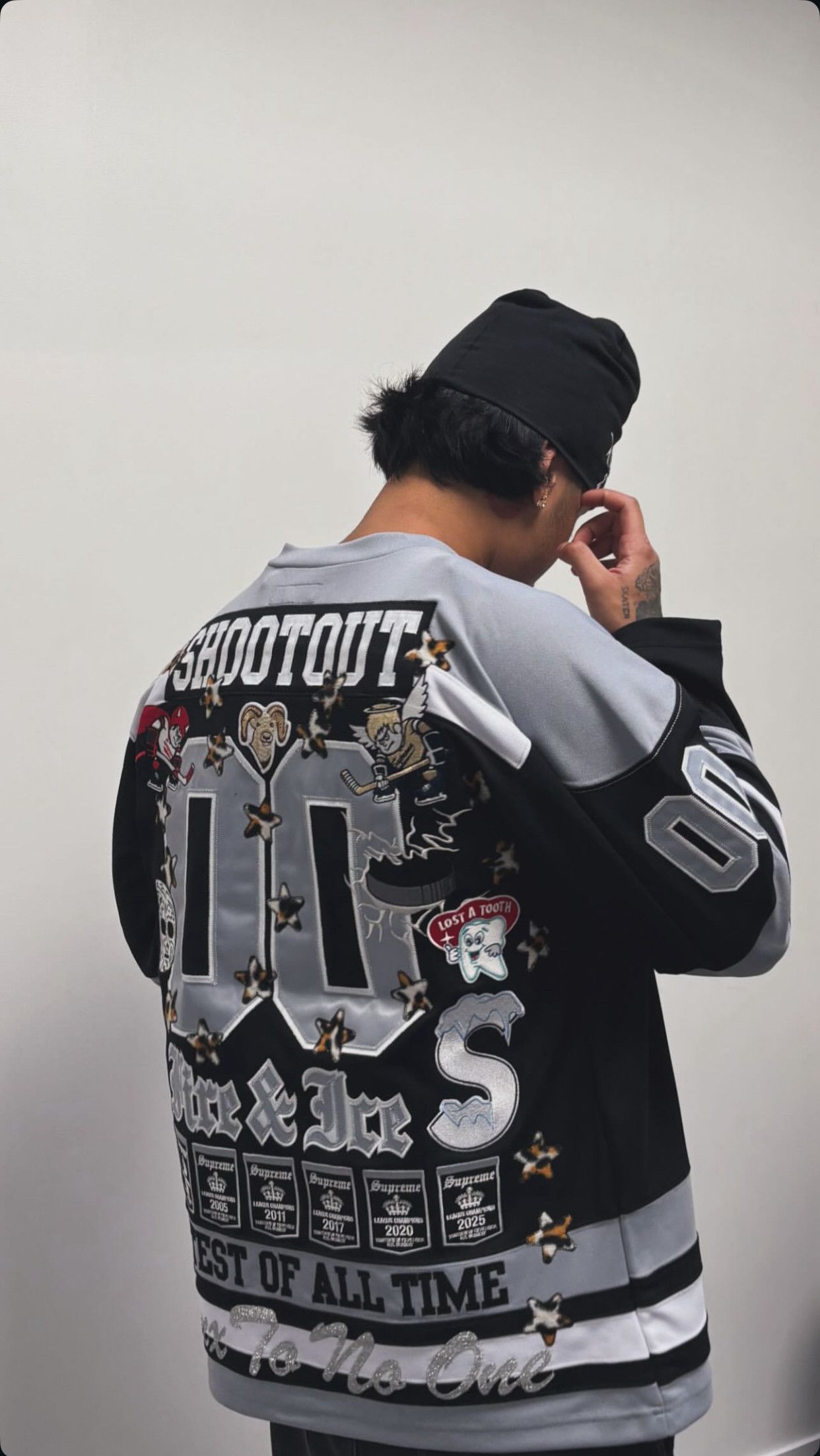 Supreme [In Hand] Supreme Fire & Ice Hockey Jersey | Grailed