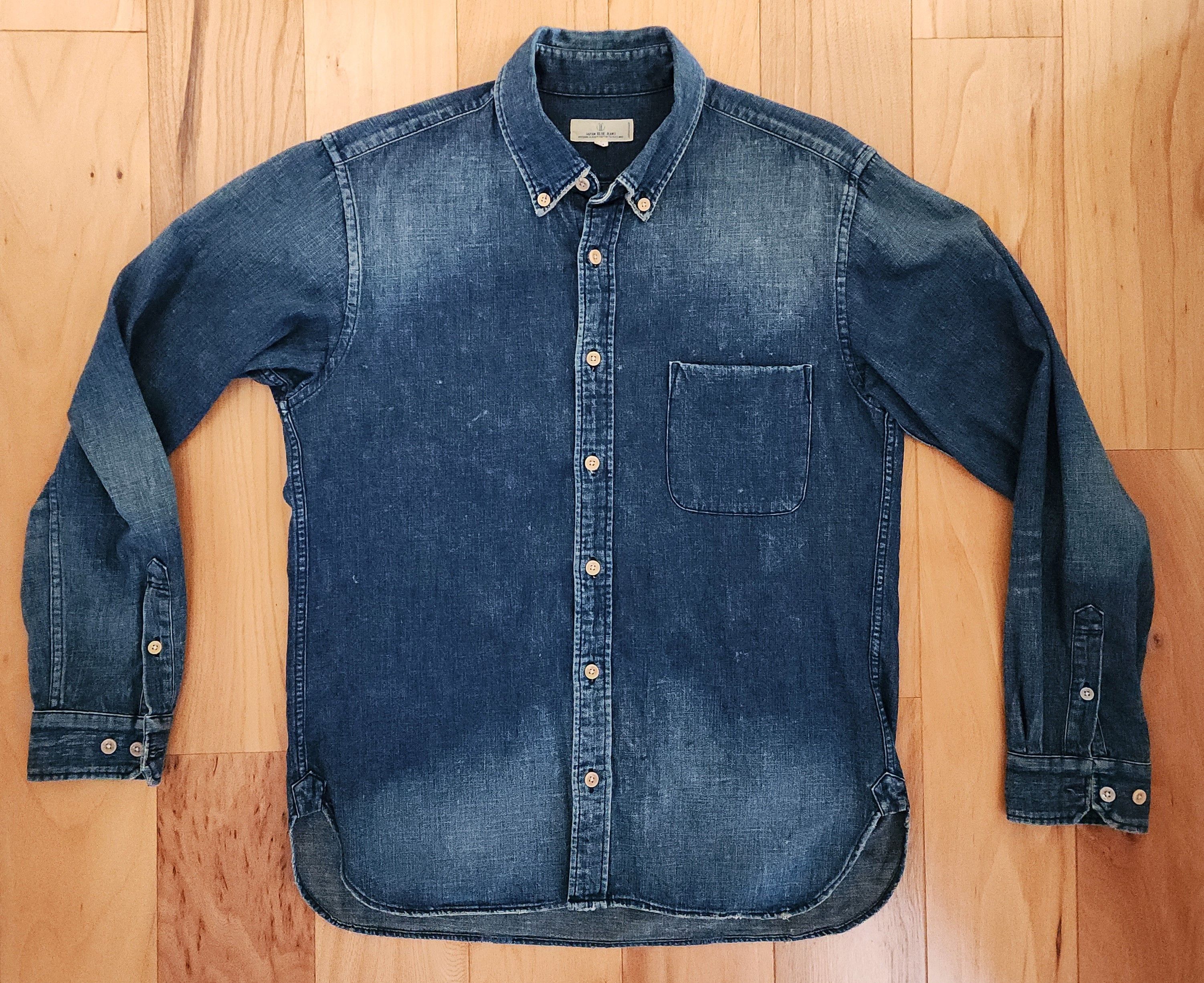 Japan Blue Japan Blue distressed shirt Sizing Large Size US L / EU 52-54 / 3 - 1 Thumbnail