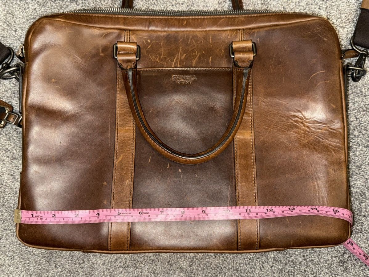Shinola Mens Leather Laptop Case Size ONE SIZE - 12 Thumbnail