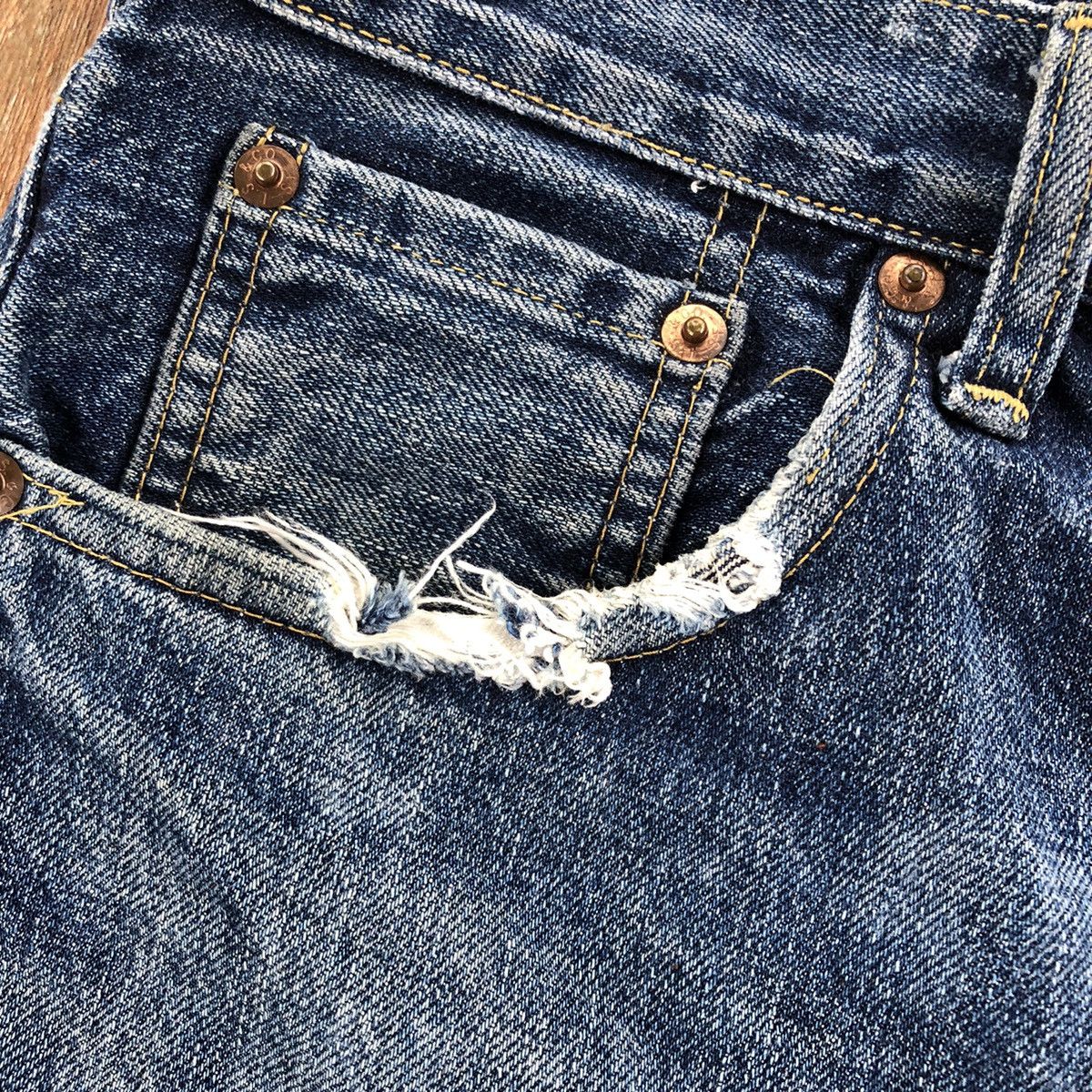Levi's Vintage Levi's 702 Big E Selvedge Denim Pants Size US 33 - 10 Thumbnail