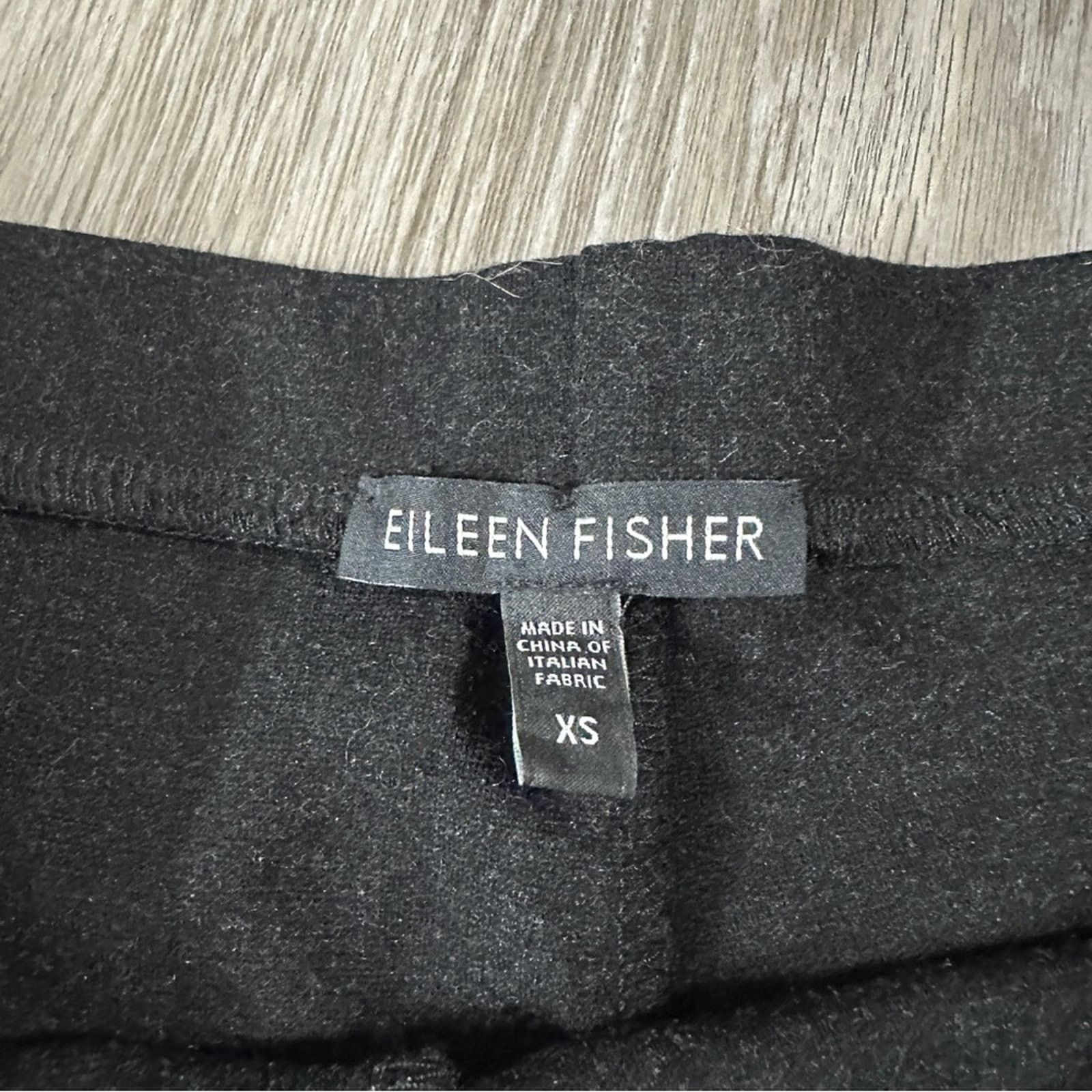Eileen Fisher Eileen Fisher Dark Gray Mid Rise Straight Leg Pull On Pants Size 27" / US 4 / IT 40 - 6 Thumbnail