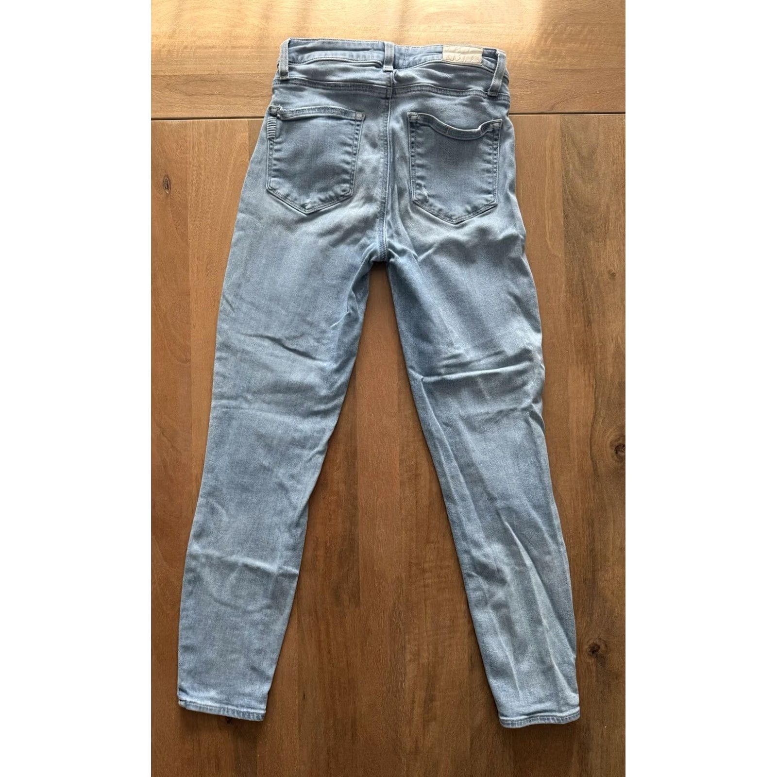 Paige Paige Jeans Women Crop Slim Fit Light Wash Denim 26x25 Blue Stretch High Rise 5-Pocket Size 26" / US 2 / IT 38 - 2 Thumbnail