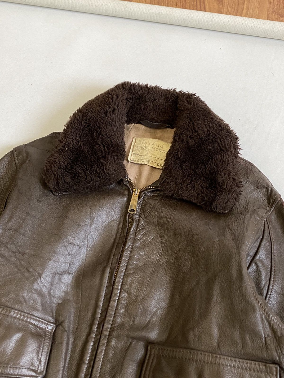 Schott Vtg 60s Schott NYC G-1 Flight Jacket Cowhide Leather 🇺🇸 Size US L / EU 52-54 / 3 - 6 Thumbnail