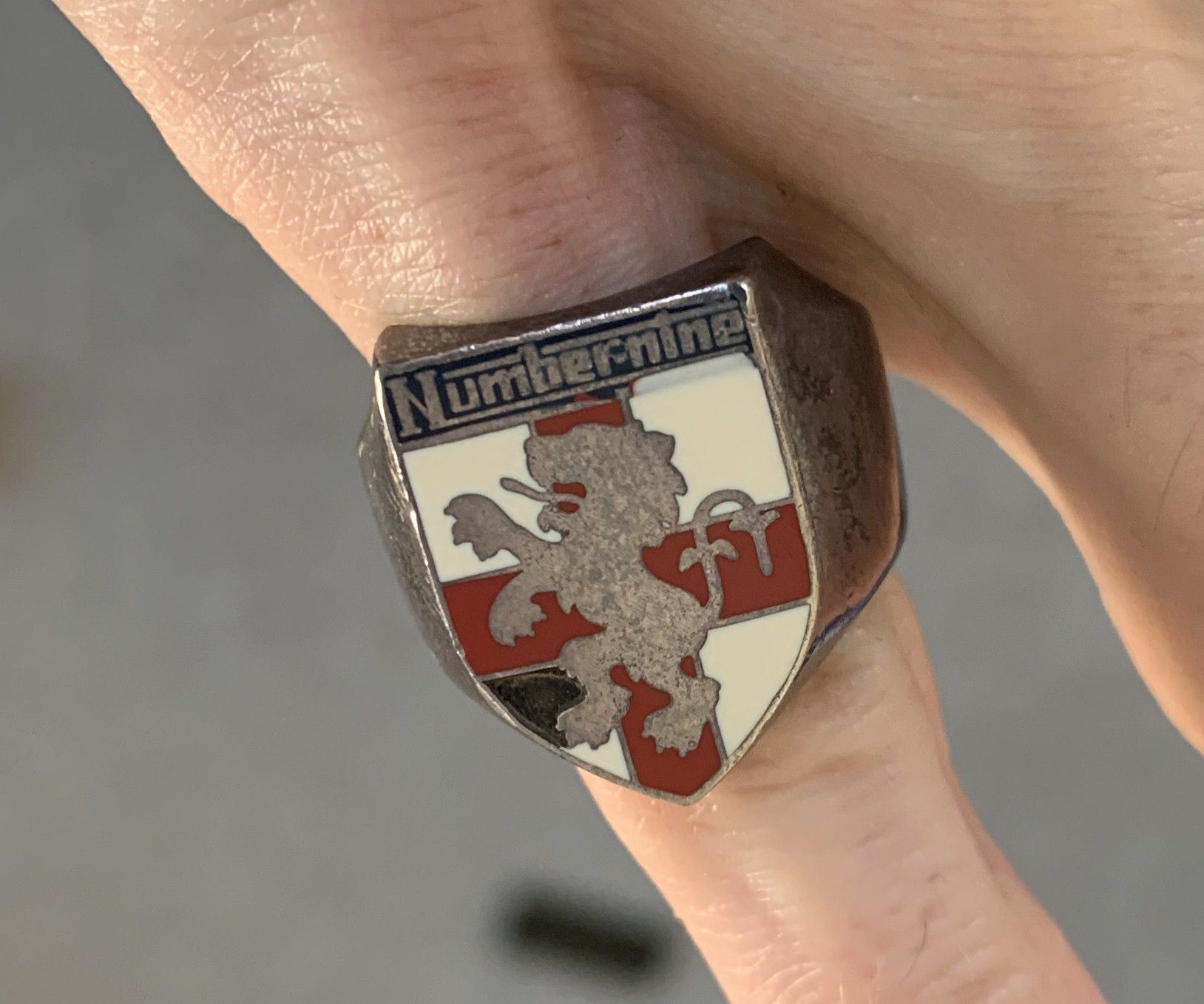 Number (N)ine SS00 Number (N)ine Lambretta Logo Sterling Silver Ring Size ONE SIZE - 7 Thumbnail