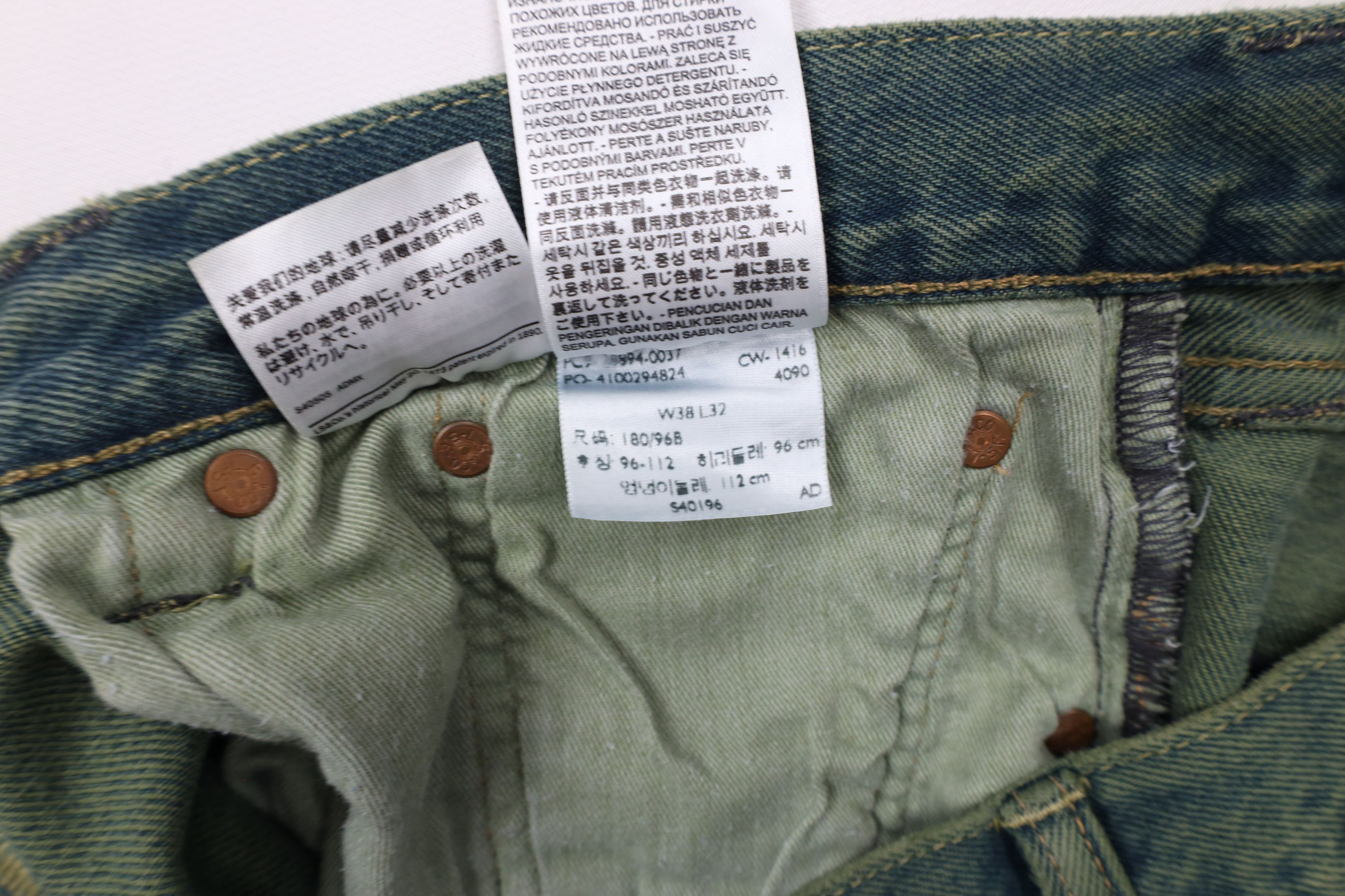 Levi's × Vintage Vintage Y2K Levis 501xx CT Fly Custom Tapered Denim Jeans Size US 38 / EU 54 - 10 Thumbnail