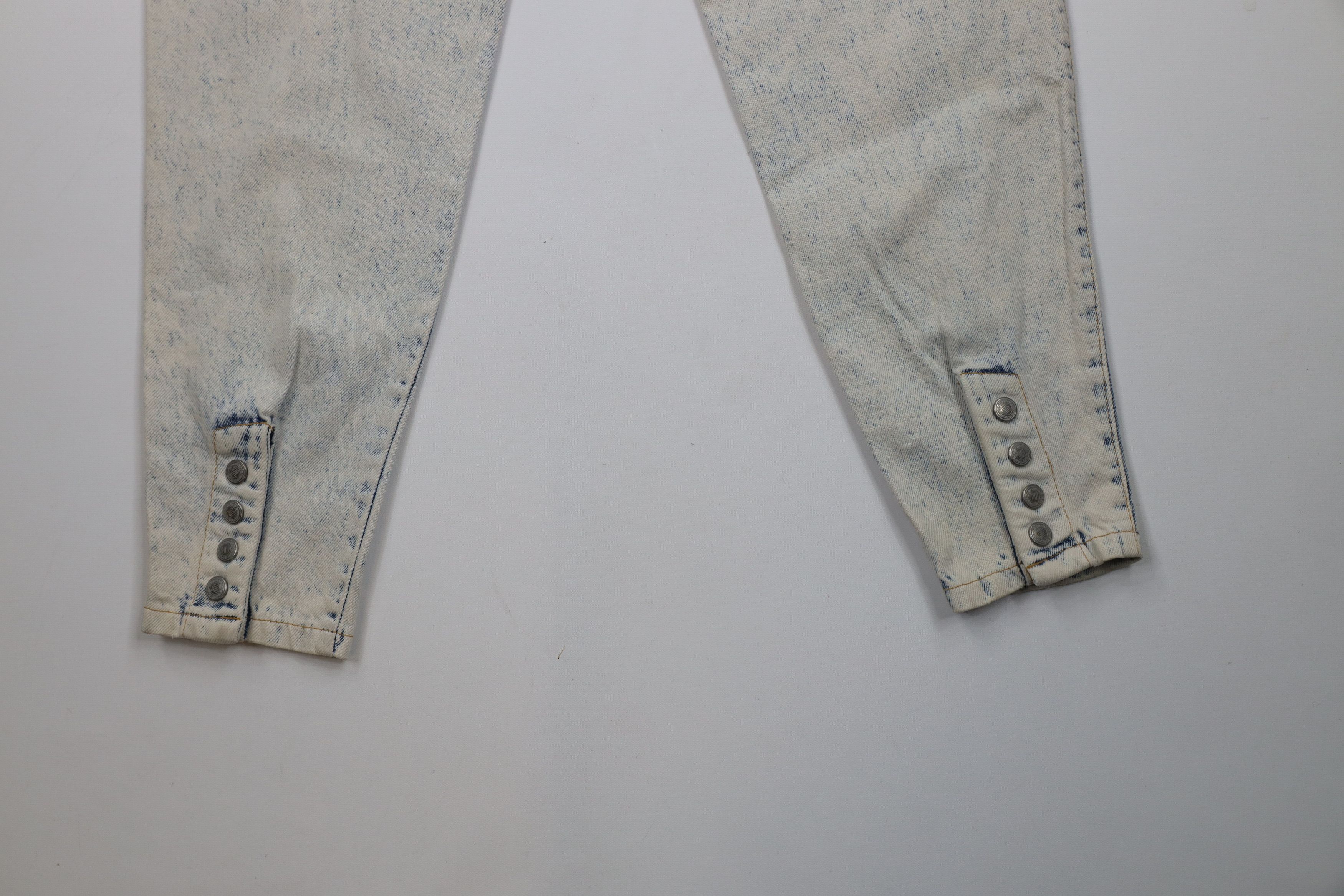 Vintage Vintage 80s 90s IOU Streetwear Tapered Leg Acid Wash Jeans Size 30" / US 8 / IT 44 - 14 Thumbnail