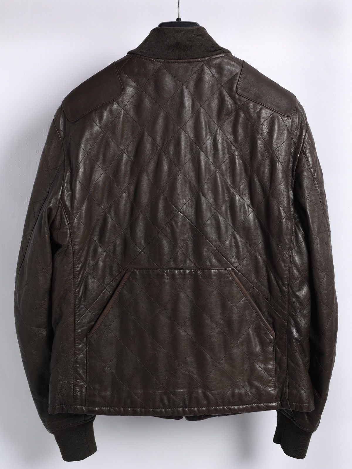 Ralph Lauren Purple Label Ralph Lauren Purple Label Lambskin Leather Bomber Jacket Size US M / EU 48-50 / 2 - 2 Thumbnail