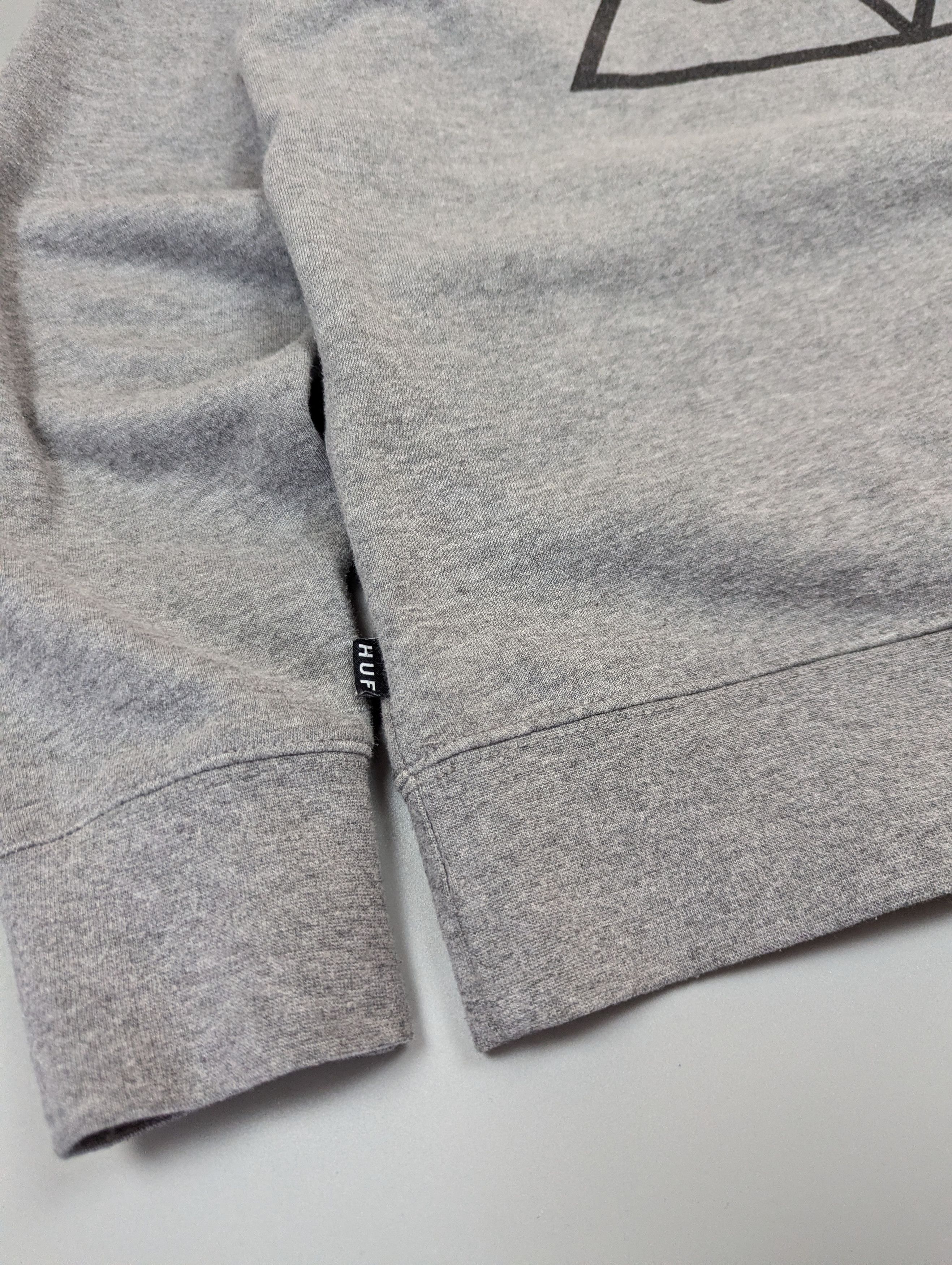 Huf HUF Essentials Triple Triangle Crewneck Sweatshirt Gray Sz S Size US M / EU 48-50 / 2 - 9 Thumbnail