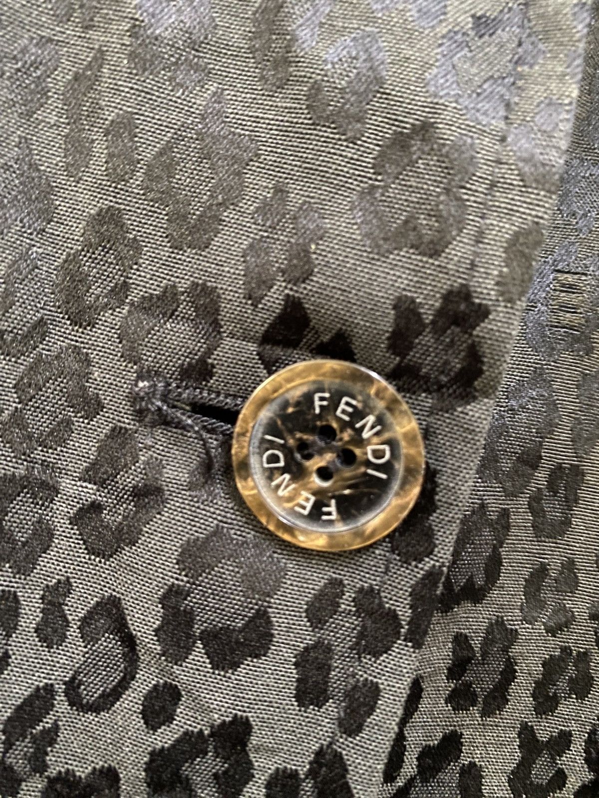 Fendi VINTAGE FENDI LEOPARD MONOGRAM JACKET Size US M / EU 48-50 / 2 - 7 Thumbnail