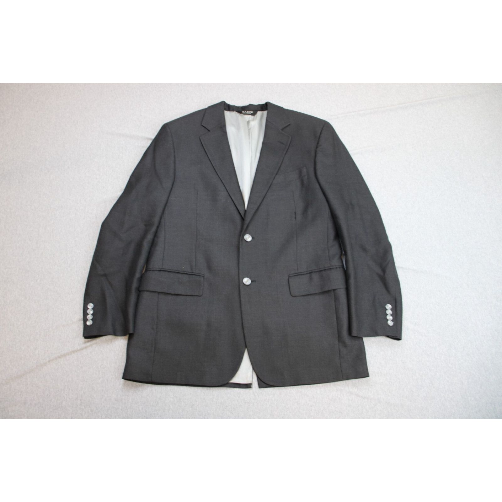 Jos. A. Bank Jos A Bank Blazer Mens 40R Black Lined 2 Button Notch Lapel Size 40R - 1 Thumbnail