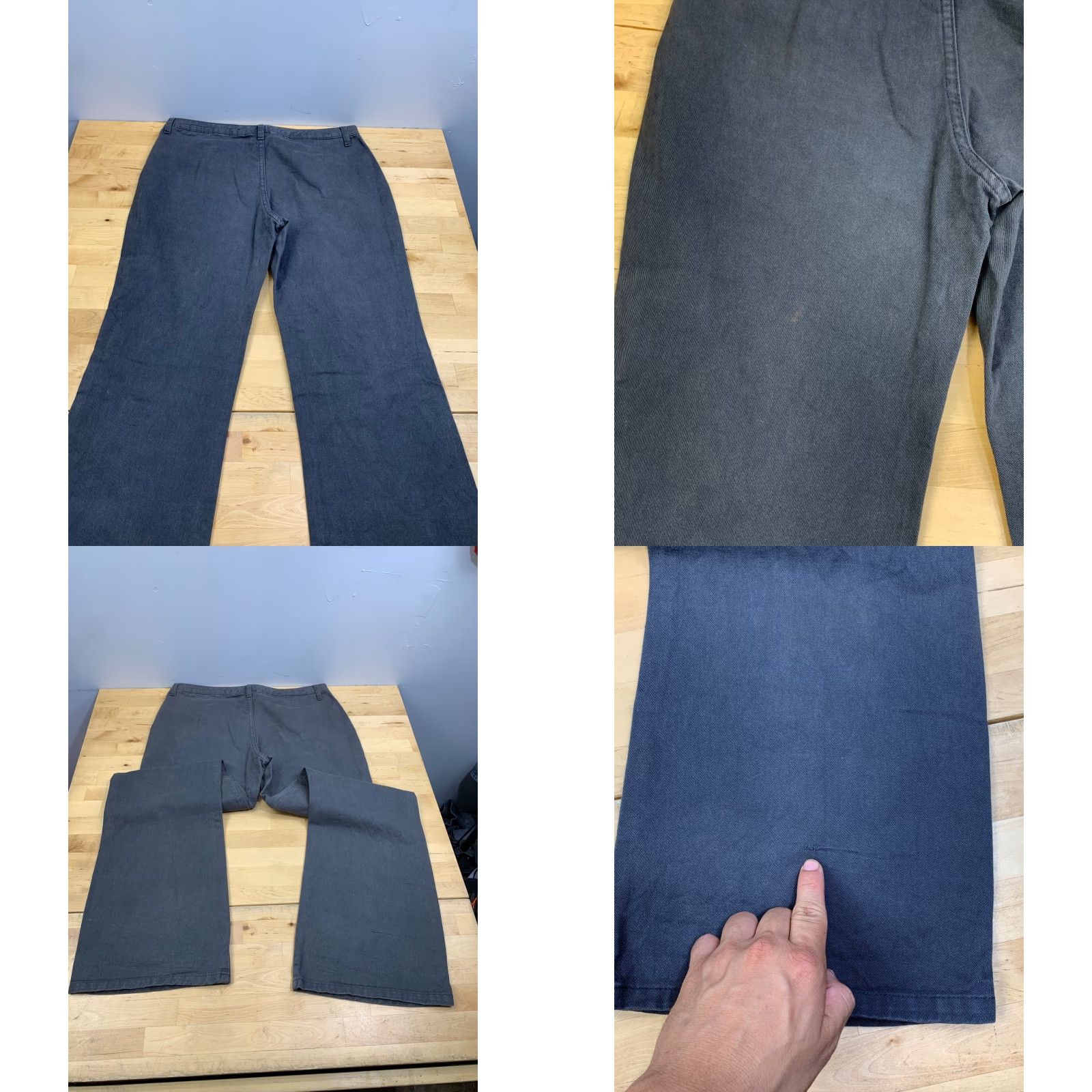 Vintage VINTAGE Tag Rag Pants Womens 11 Gray USA Wide Leg 11969 Size 32" / US 10 / IT 46 - 9 Thumbnail
