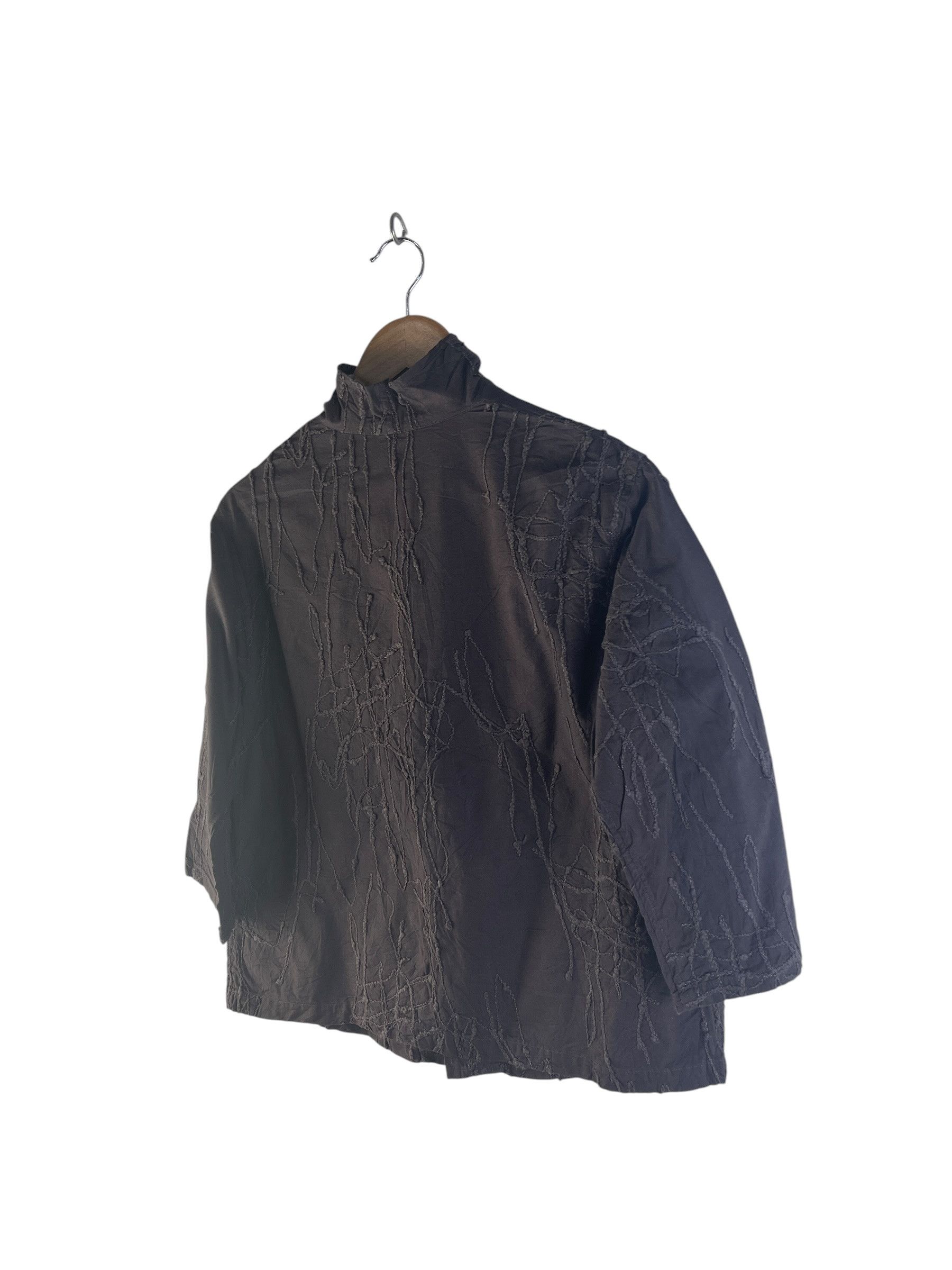 Issey Miyake Plantation Issey Miyake Textured Cropped Jacket High Neck Size US S / EU 44-46 / 1 - 8 Thumbnail