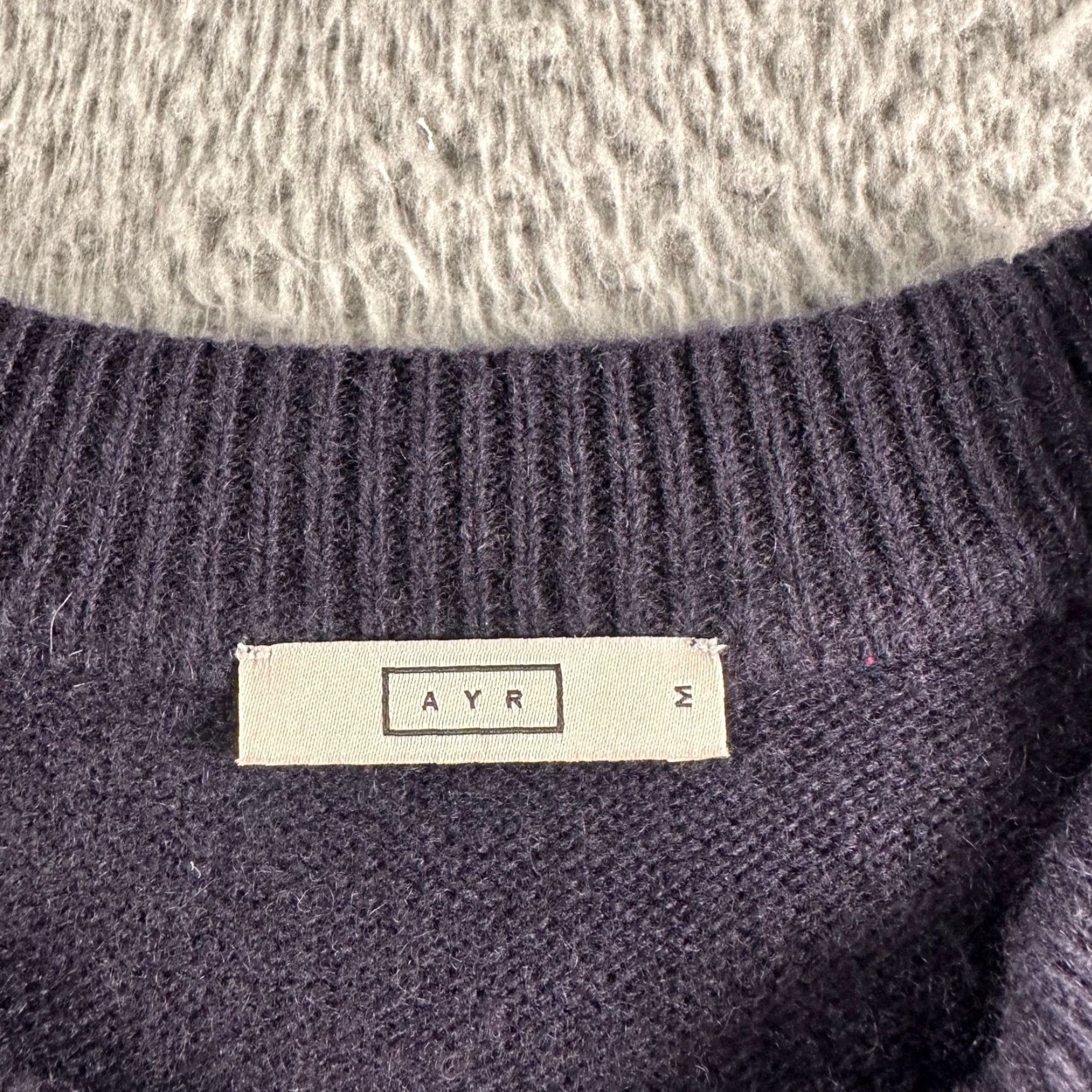 AYR AYR Sweater Womens S Navy Crewneck 100% Cashmere Pullover Classic Premium Size S / US 4 / IT 40 - 3 Thumbnail
