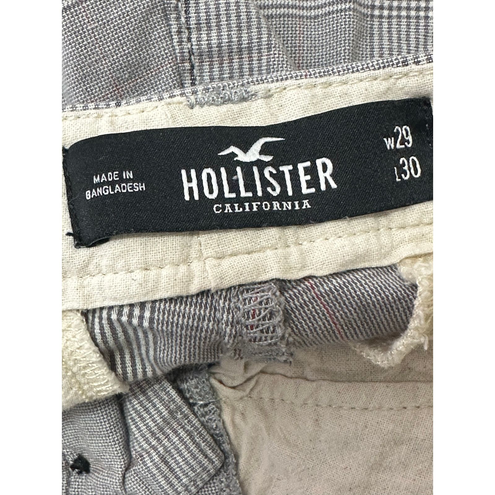 Hollister Hollister gray blue plaid crop taper chino pants size 29 Size US 29 - 3 Thumbnail