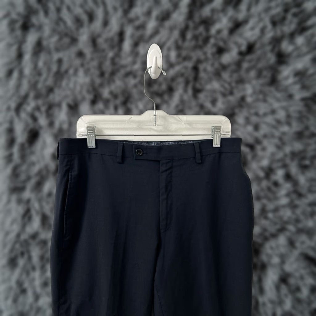Ralph Lauren VINTAGE? No — Lauren Ralph Lauren High Performance Wool Dress Pants Mens 32x32 Navy Blue W/ Zipper Pockets Wrinkle Resistant Classic Sl*/ Size US 32 / EU 48 - 1 Thumbnail