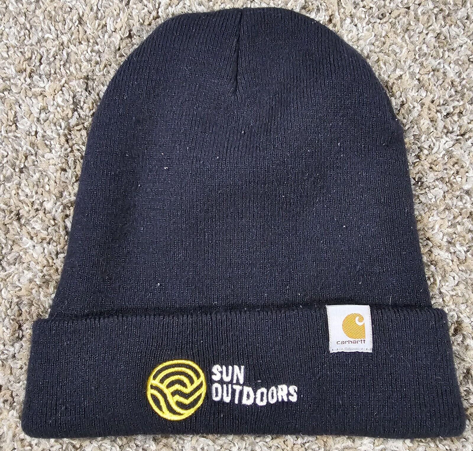 Carhartt Carhartt Cuff Black Beanie Winter Hat OSFA Logo Sun Outdoors Size ONE SIZE - 1 Thumbnail