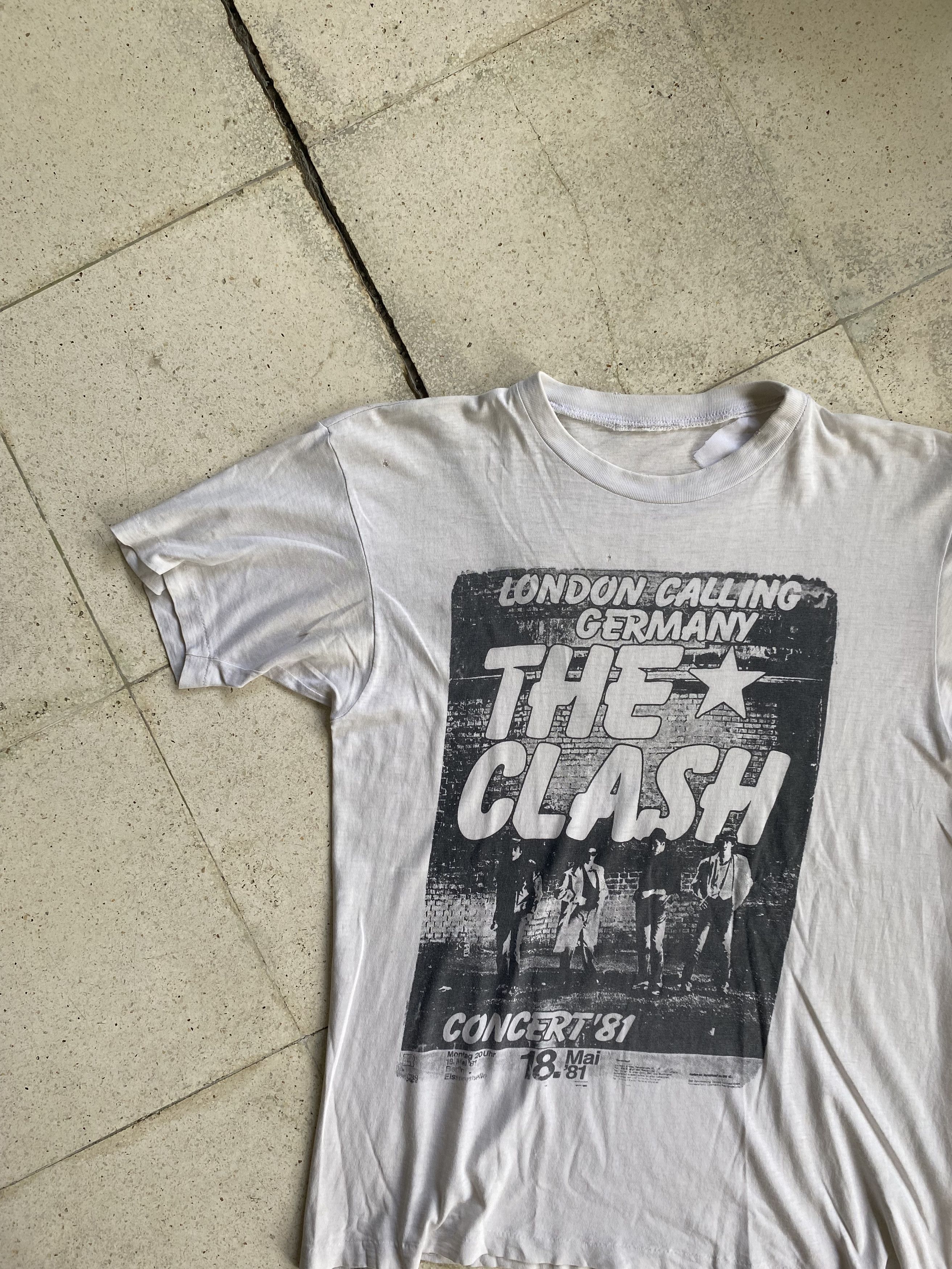 Vintage The Clash - London Calling Germany 80s Size US M / EU 48-50 / 2 - 8 Thumbnail