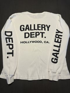 Gallery Dept. Men's Logo Print Thermal Sweatshirt in Blue
