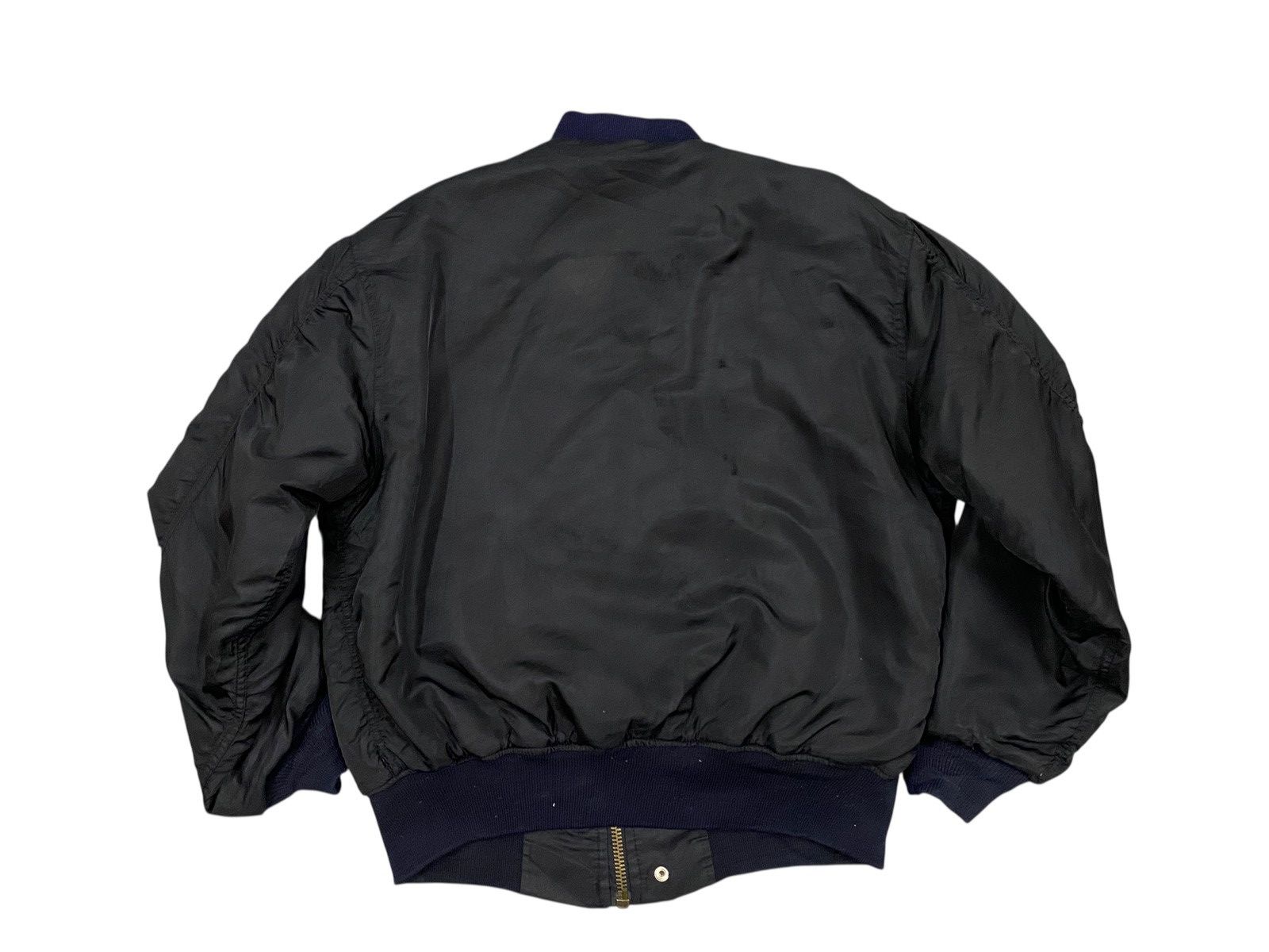 Vintage Vtg U.S Air Force Bomber Jacket Black Size US XL / EU 56 / 4 - 3 Thumbnail