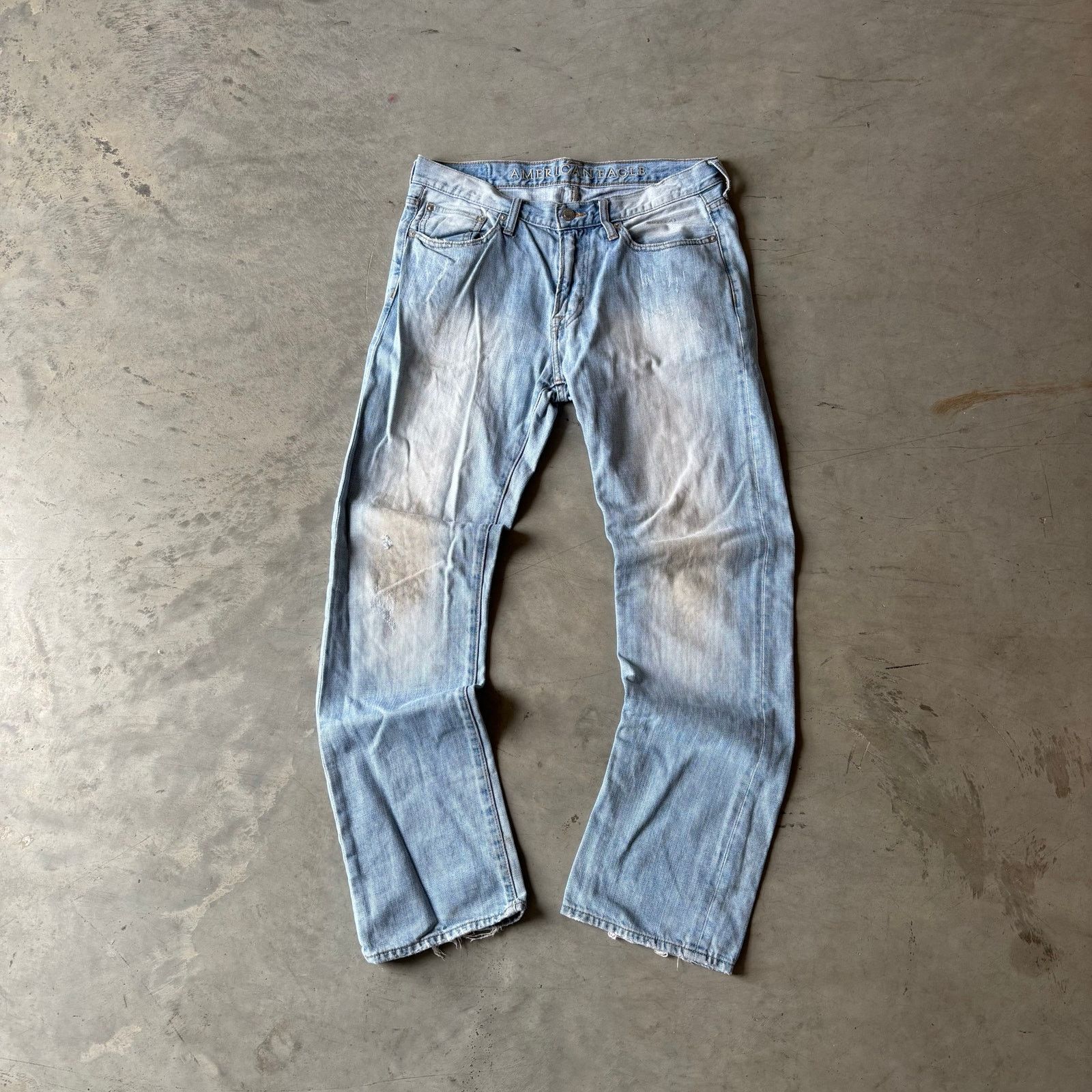 American Eagle Outfitters vintage american eagle lightwashed faded jeans Size US 32 / EU 48 - 1 Thumbnail