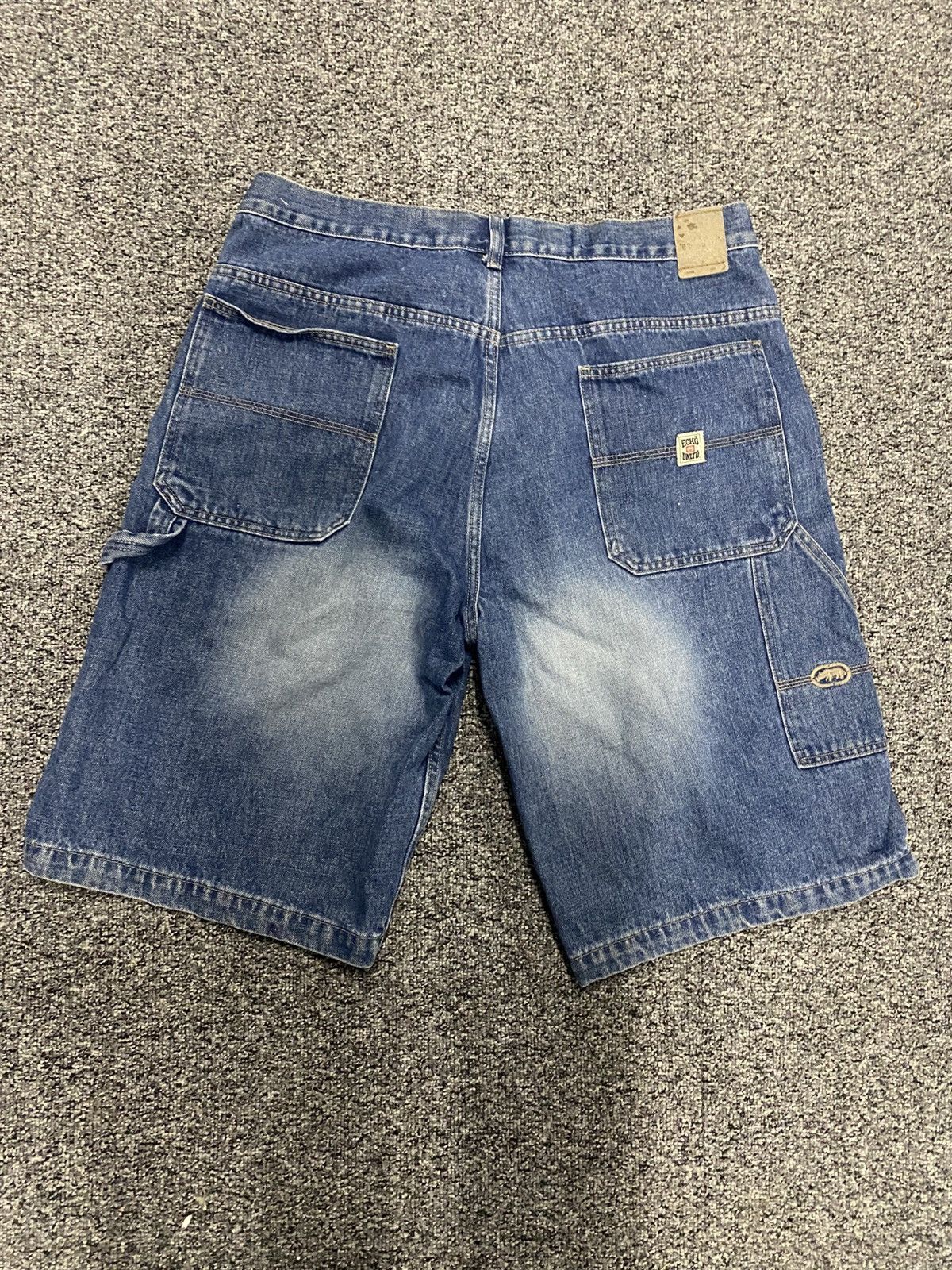 Ecko Unltd. × Vintage Ecko UNLTD Shorts Mens 38 Blue Jean Loose Baggy Skater Y2K Size US 38 / EU 54 - 4 Thumbnail