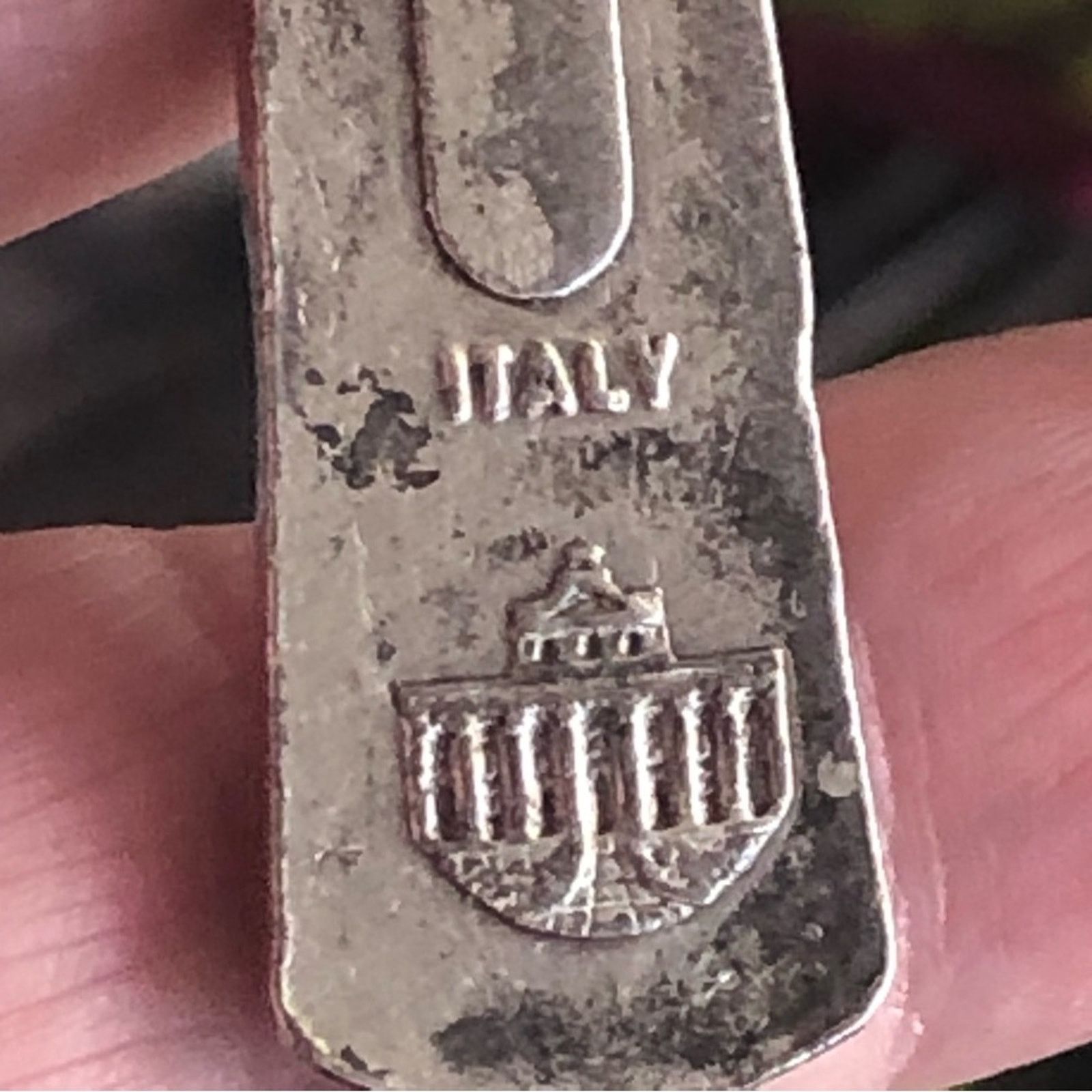 Jewelry Italy silver Jesus on cross pendant on braided rope necklace Size ONE SIZE - 3 Thumbnail