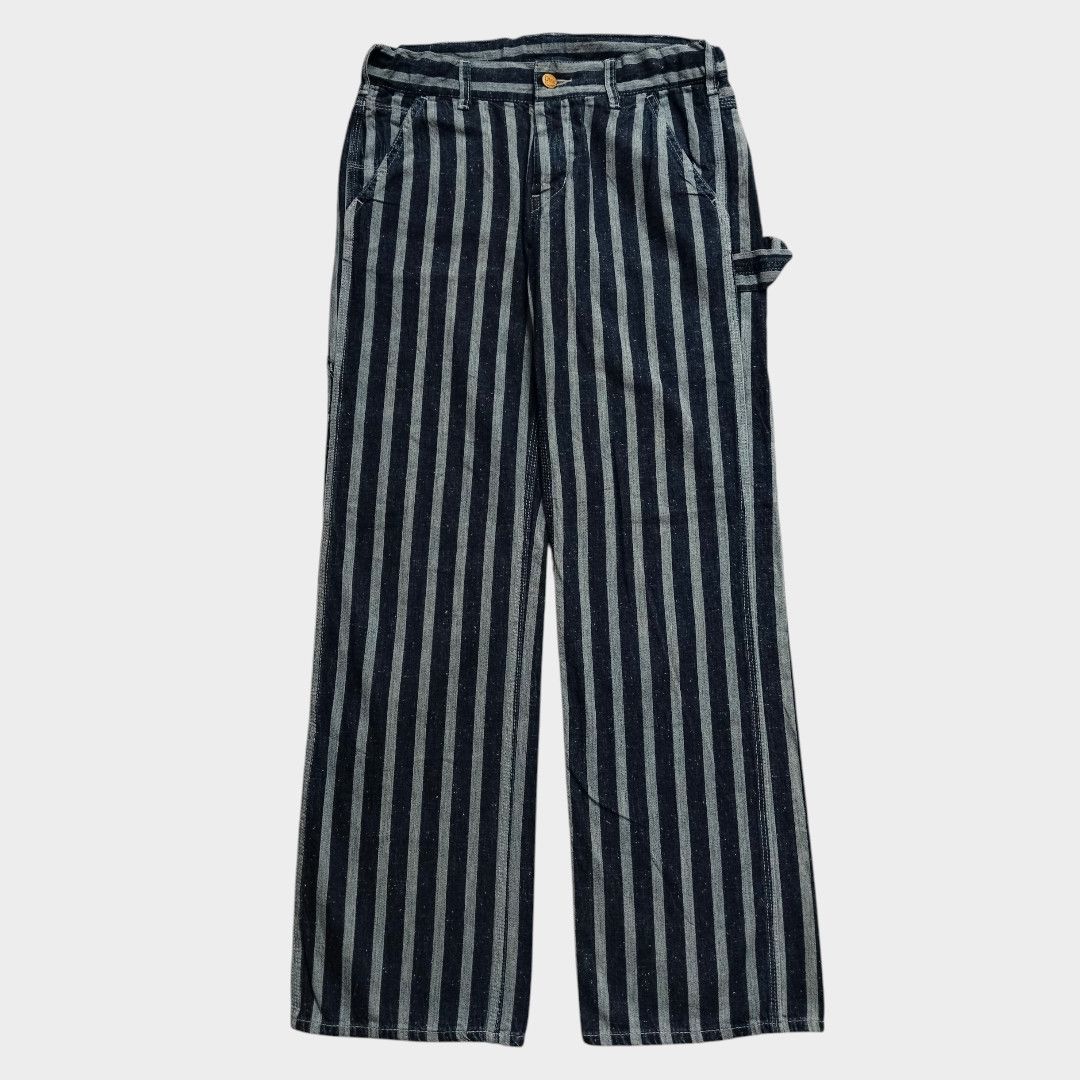 Sugar Cane Denim & Dungaree striped Carpenter pant Size US 29 - 1 Thumbnail