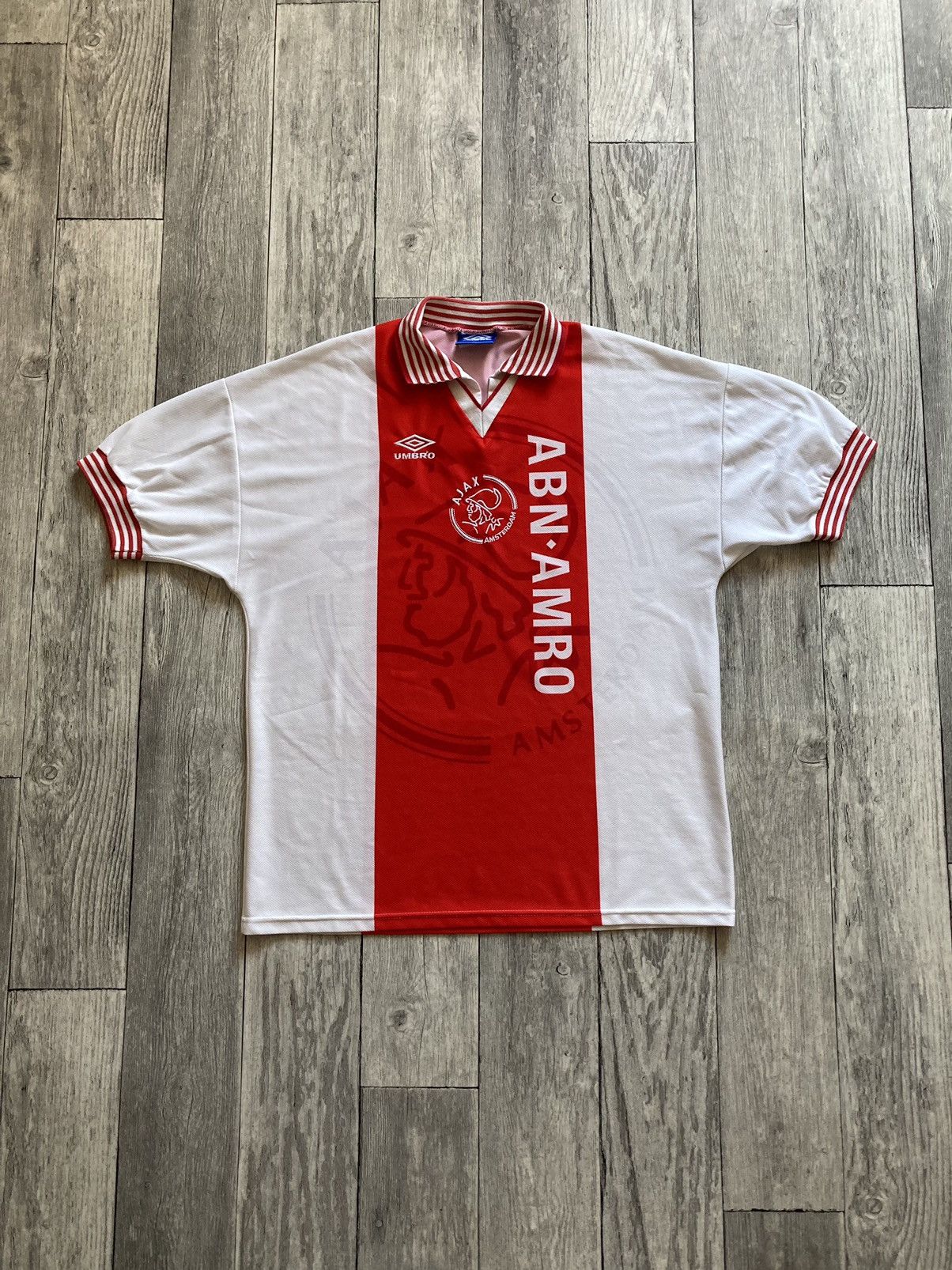 Umbro × Vintage Vintage rare 95/96 ajax Amsterdam soccer football Jersey XL Size US XL / EU 56 / 4 - 4 Thumbnail
