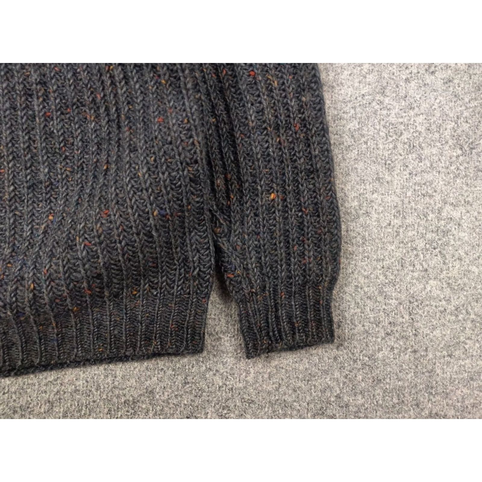 Vintage VINTAGE Donegal Woollen Sweater Fisherman Gray Wool Crew Neck Men S 80s Knit Cable-Knit Pullover Size US S / EU 44-46 / 1 - 6 Thumbnail