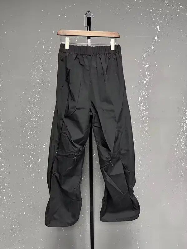 Japanese Brand Norika x Yuko Casual Trousers Sports Drawstring Pleated Pant Size US 32 / EU 48 - 3 Thumbnail