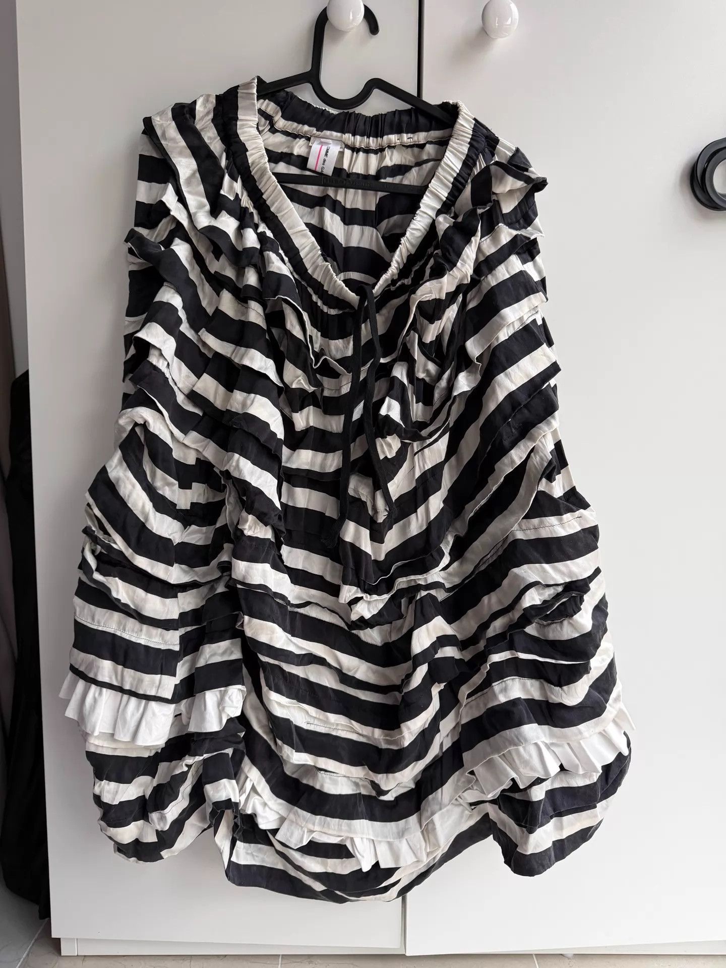 Comme des Garcons CDG Girl Silk Tiered Cake Skirt S Elastic Waist W2x Size S / US 4 / IT 40 - 1 Thumbnail