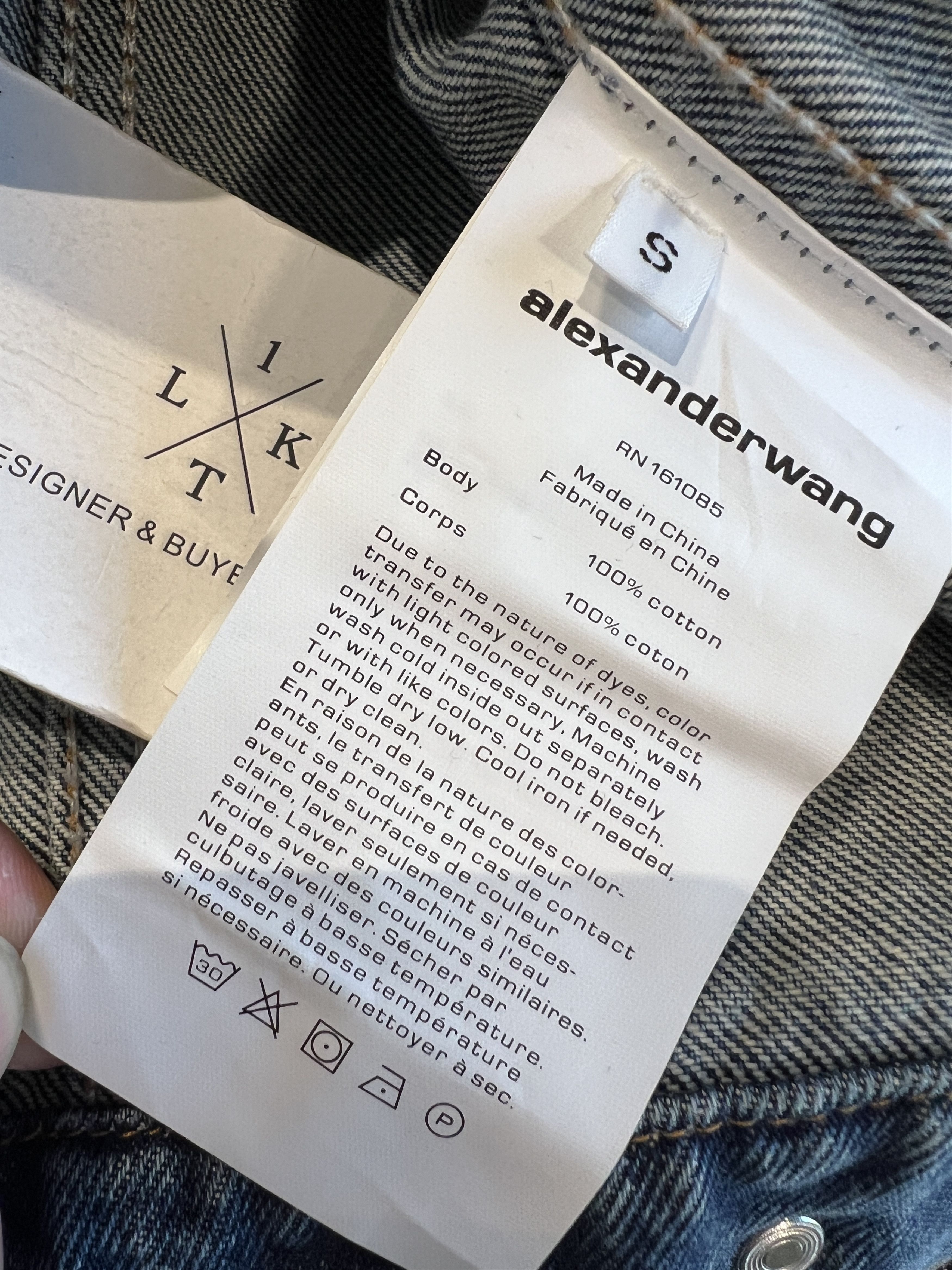 Alexander Wang Alexander Wang denim jacket （Cuff logo） Size US S / EU 44-46 / 1 - 4 Thumbnail