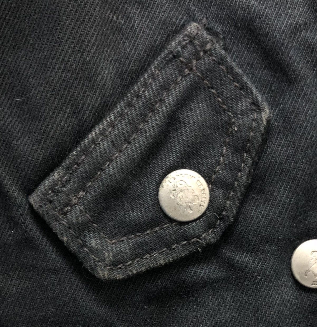 Other Vintage Parasuco Black Denim Moto Jacket - Made in Canada M Size M / US 6-8 / IT 42-44 - 7 Thumbnail