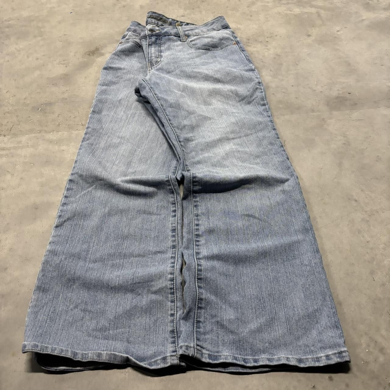 Japanese Brand × Vintage Crazy Vintage Y2K/2000s Light Wash Skater Streetwear Essential Denim Jeans! Size US 34 / EU 50 - 3 Thumbnail