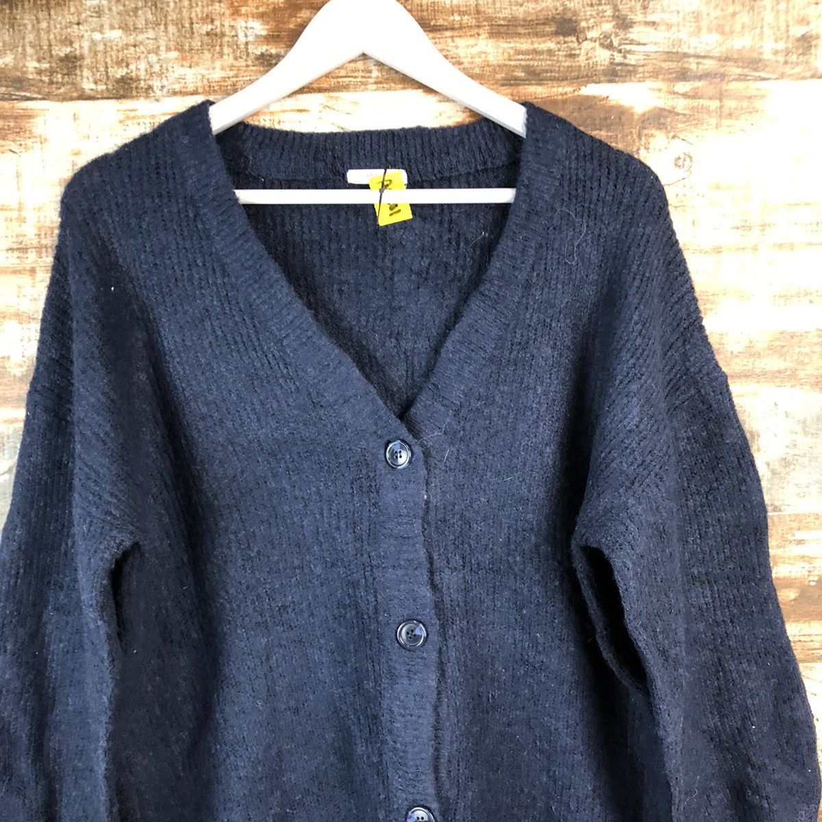 Japanese Brand Colza Dark Blue Cardigan Knitwear #A2201 Size US M / EU 48-50 / 2 - 5 Thumbnail
