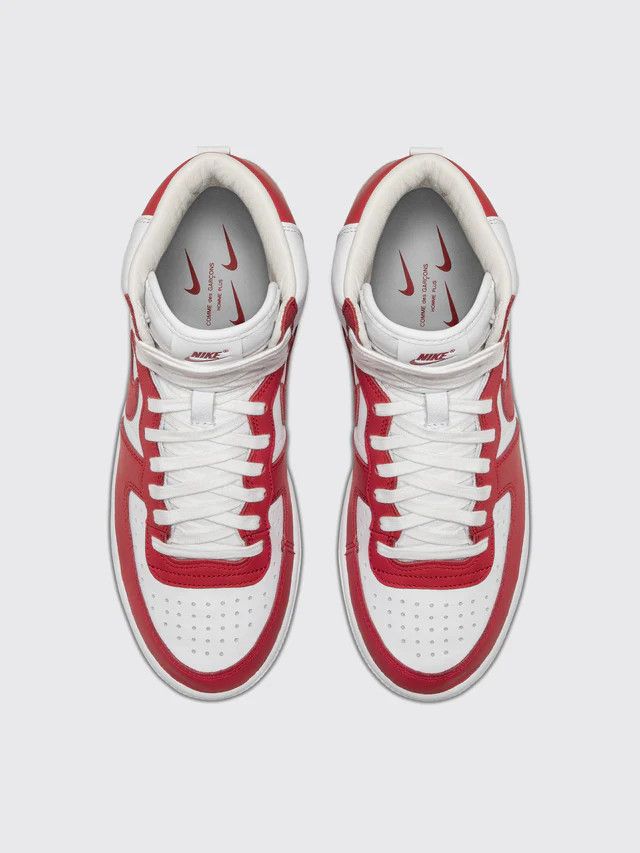 Comme des Garcons Homme Plus × Nike o1mle0325 Terminator High Sneakers in Red & White Size US 8 / IT 38 - 5 Thumbnail
